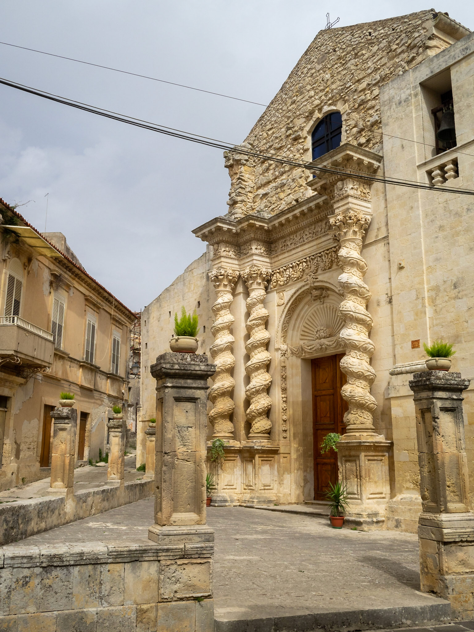 Stone carved doorway of Chiesa Dell'Annunziata, Palazzolo Acreide