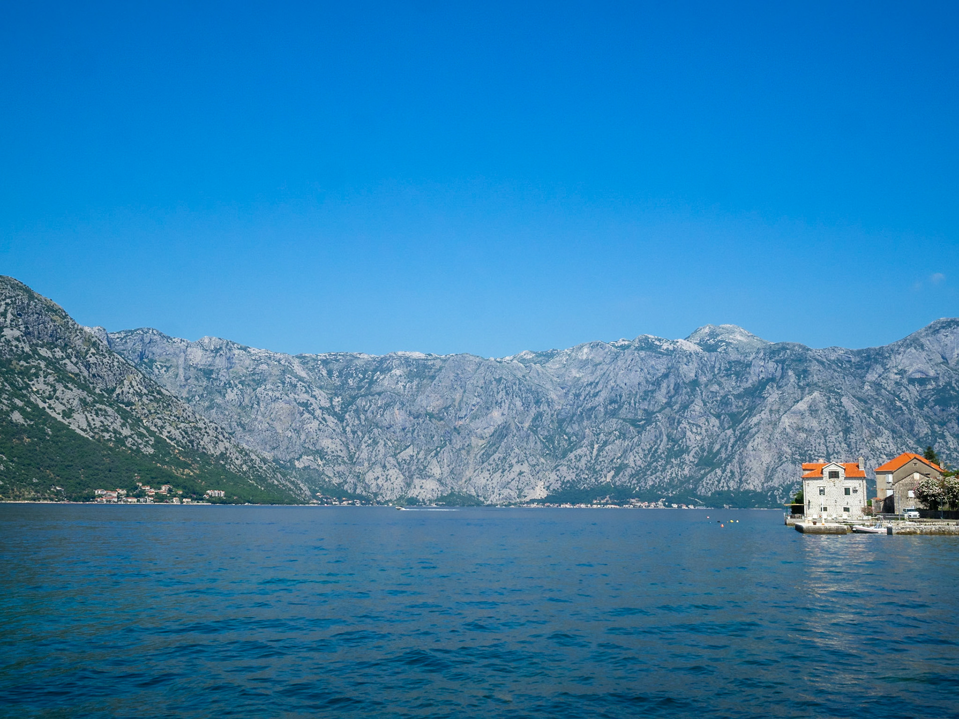 Bay of Kotor in a sunny day, Montenegro