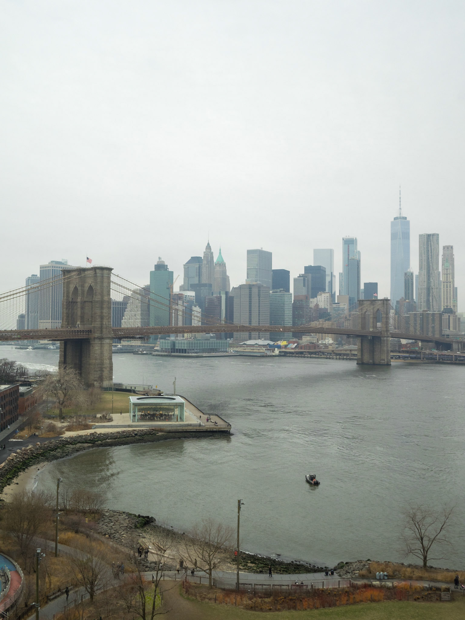 Brooklyn Bridge and Manhattan