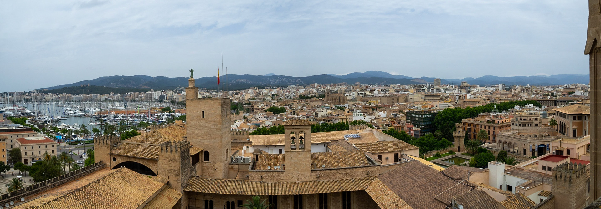 Palma seen from the top of the Cathedral