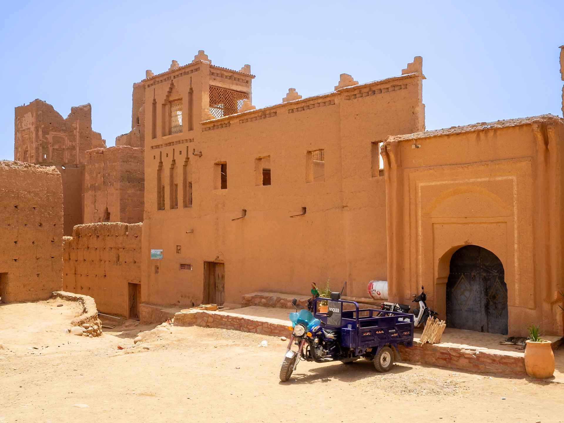 Caid's Kasbah square, Morocco