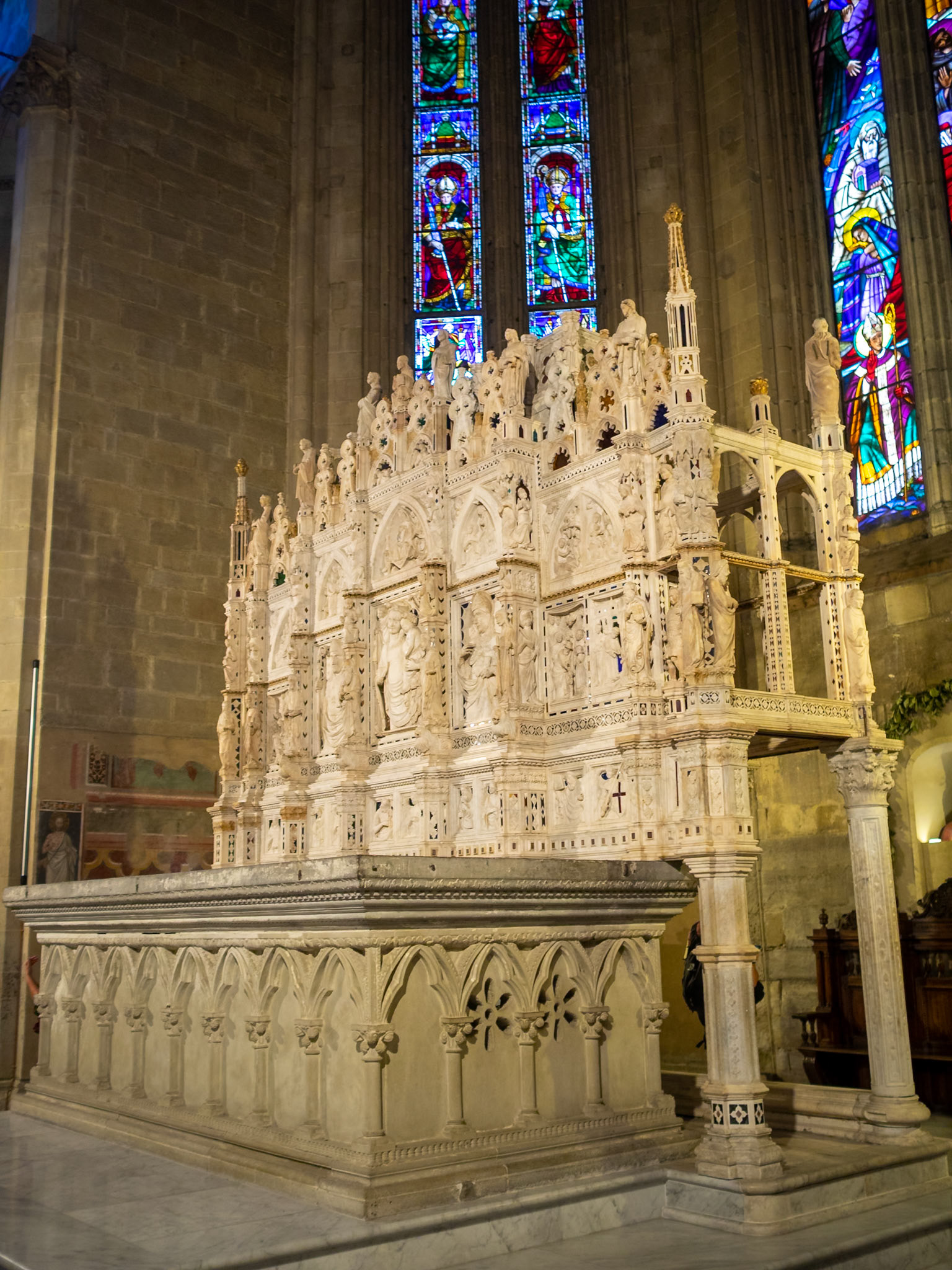 Arezzo Cathedral presbytery Arch of Saint Donatus