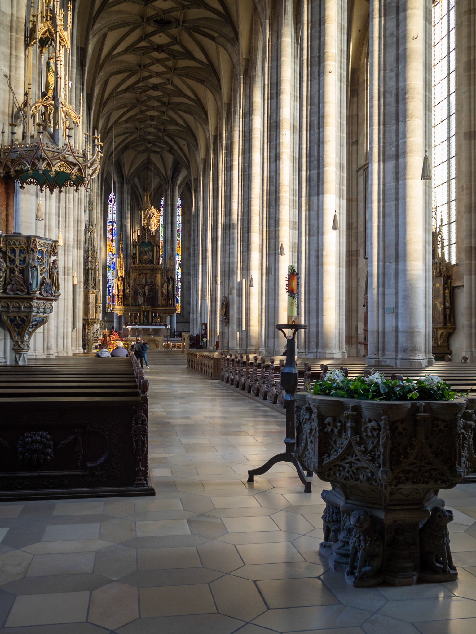 Main nave of the Parish of St. Georg, Dinkelsbuhl