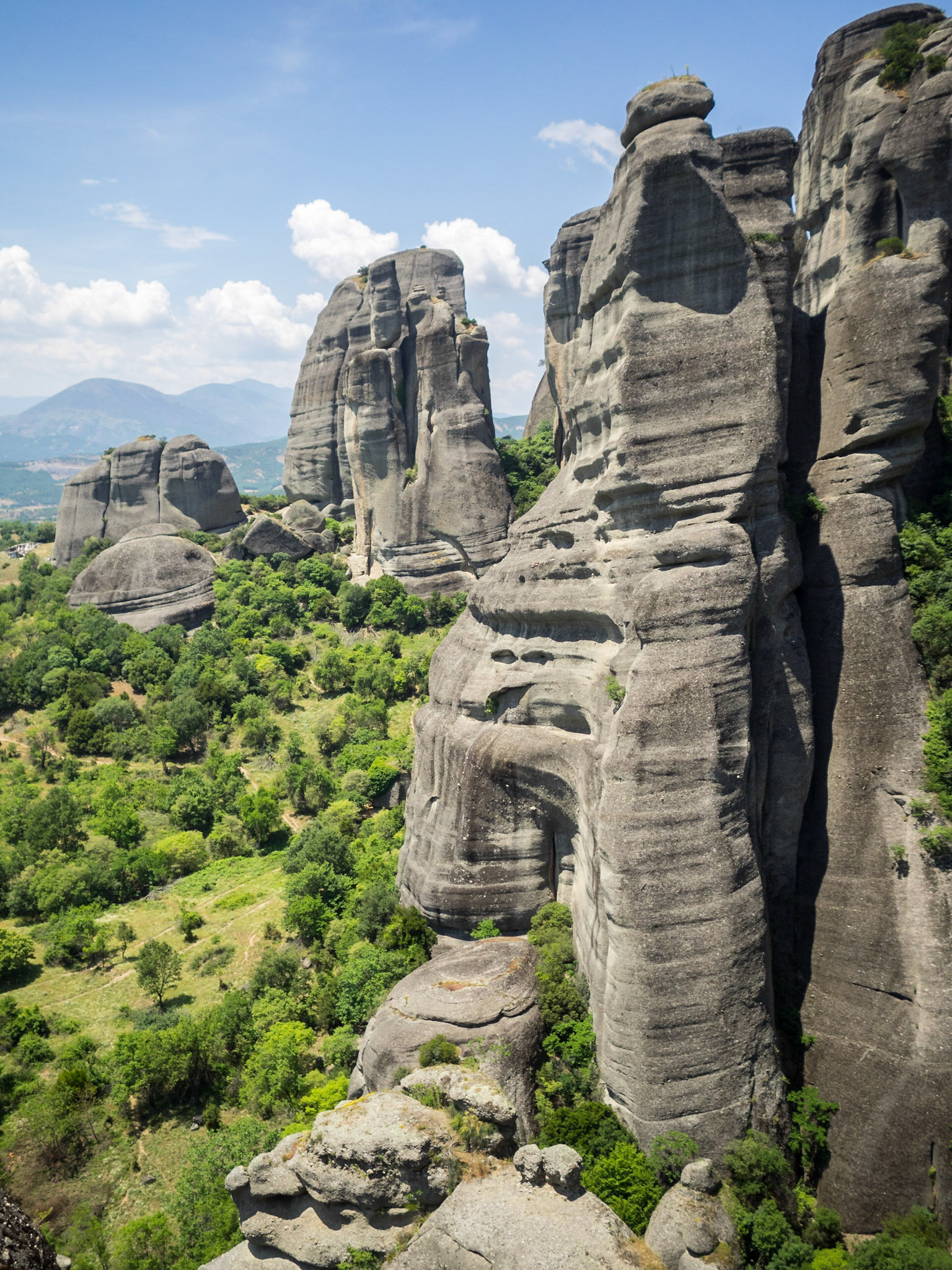Rocky landscape of Meteora