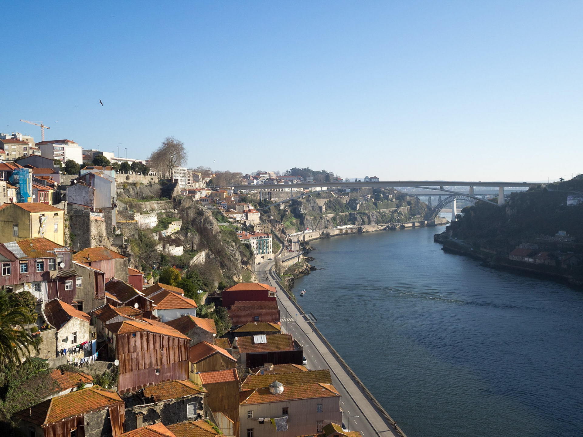 Douro River seen from Dom Luis Bridge