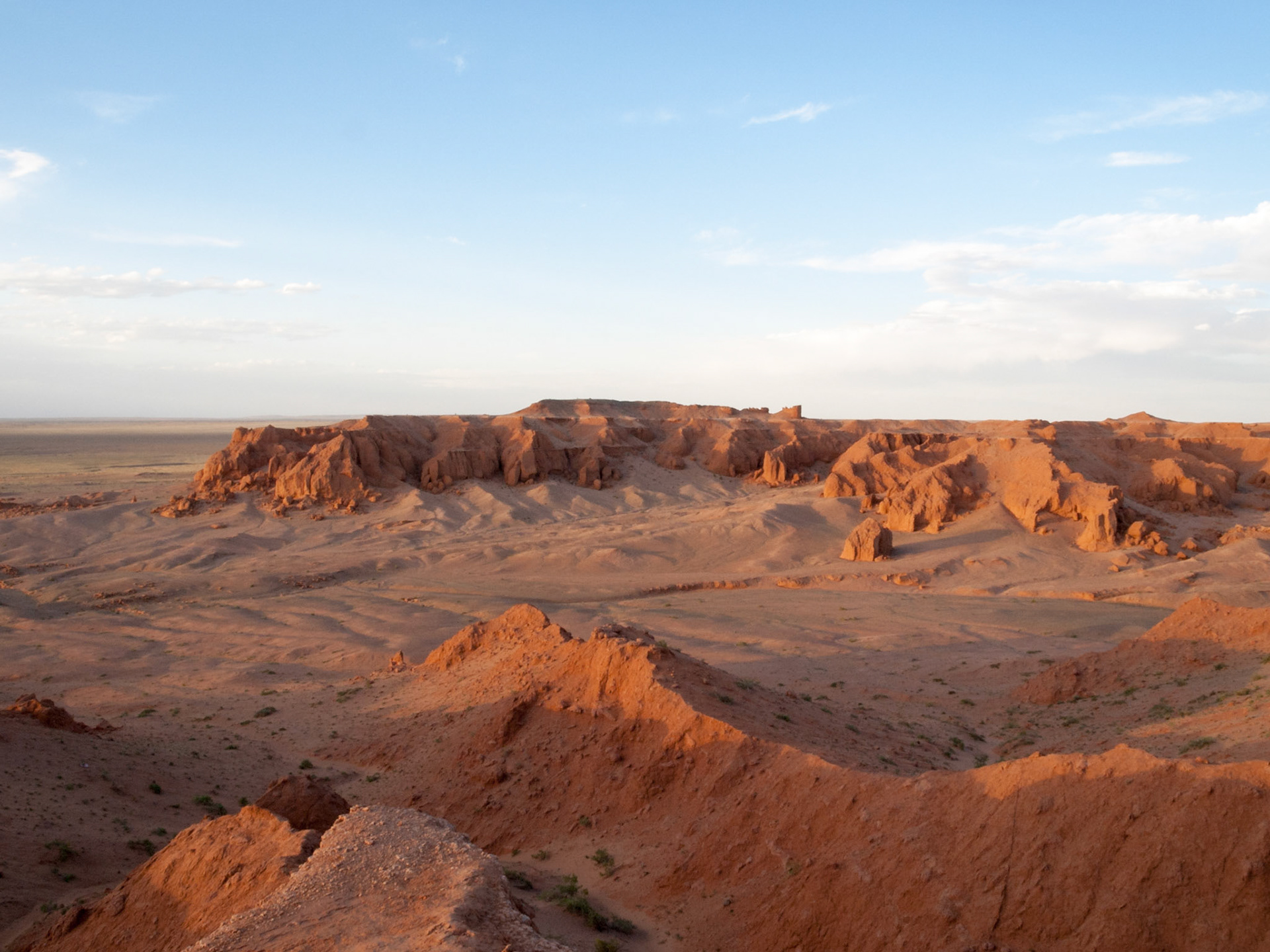 Bayanzag or The Flaming Cliffs