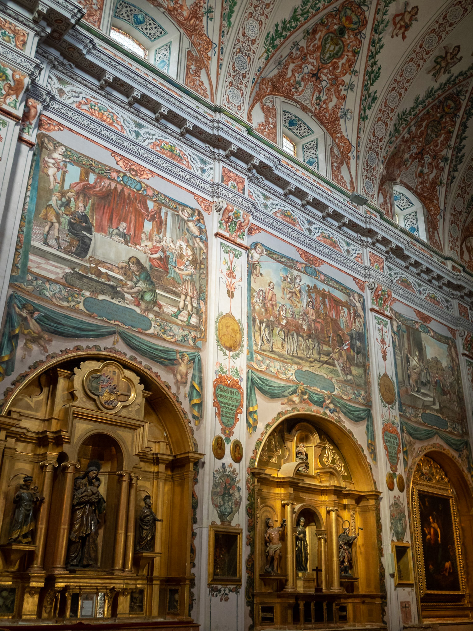 Hospital de los Venerables mural frescoes by Valdes Leal