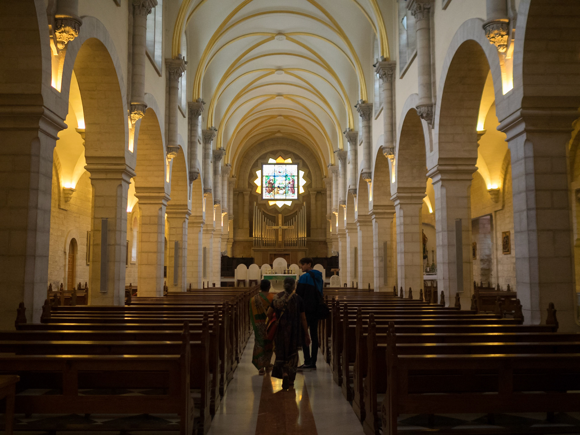 Main nave of St Catherine's Church, Bethlehem