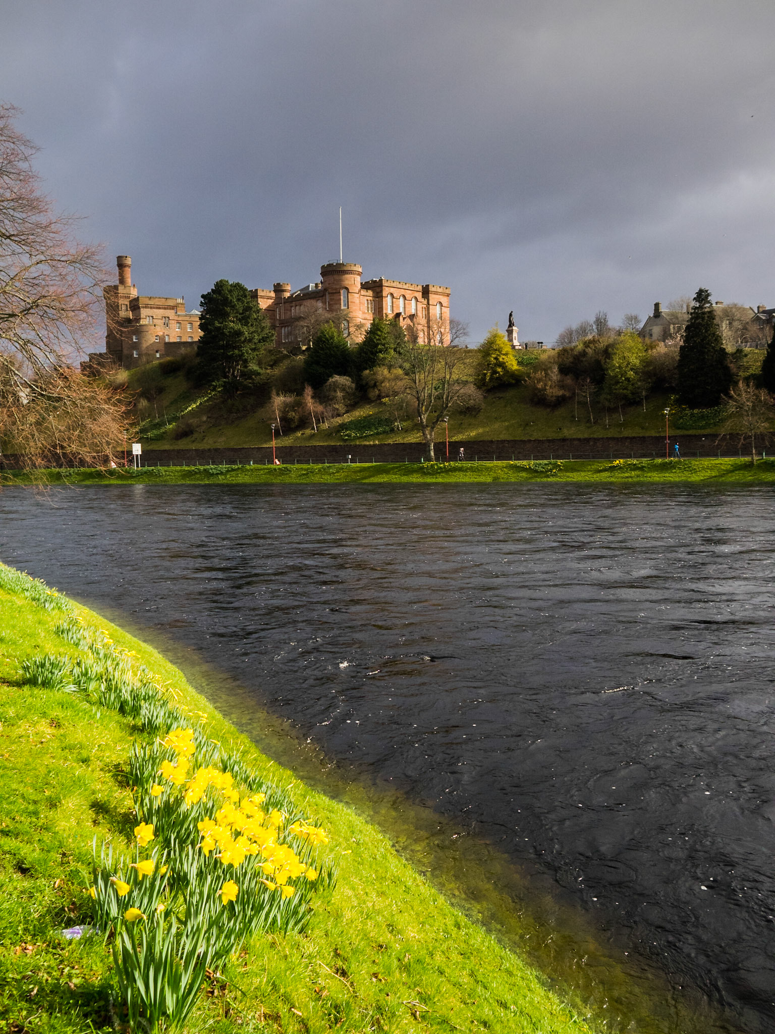 Inverness Castle view across river Ness