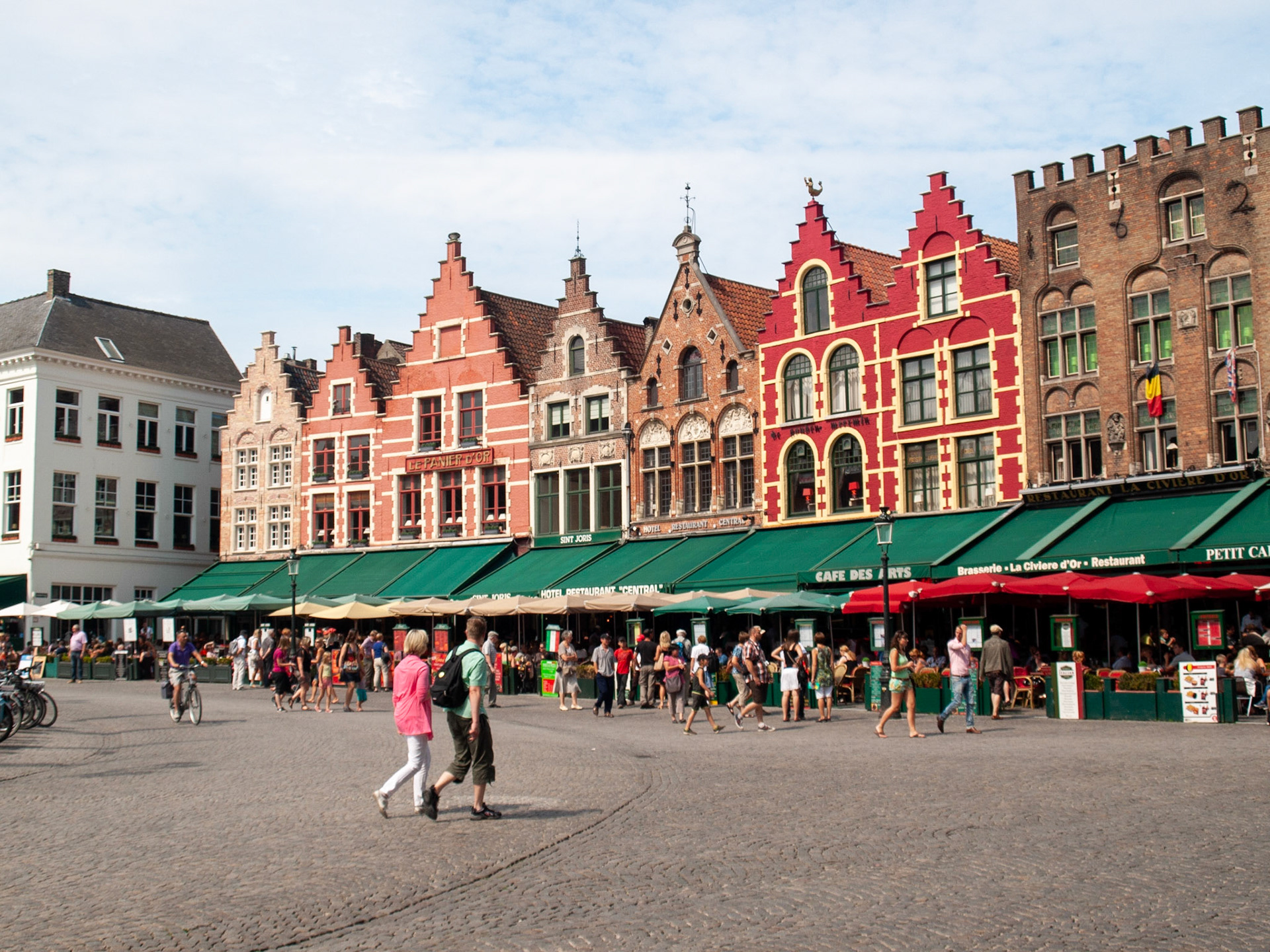 Markt square guilded houses, Bruges