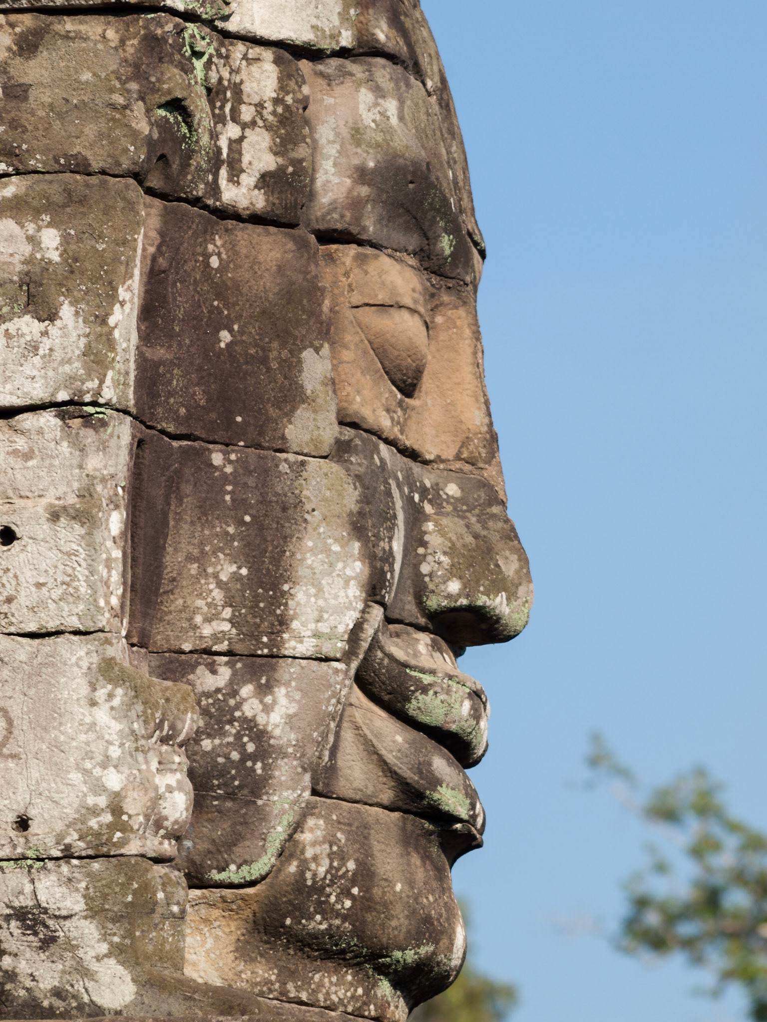 Bayon, Siem Reap, Cambodia - built by Jayavarman VII with 54 towers with 216 smiling faces