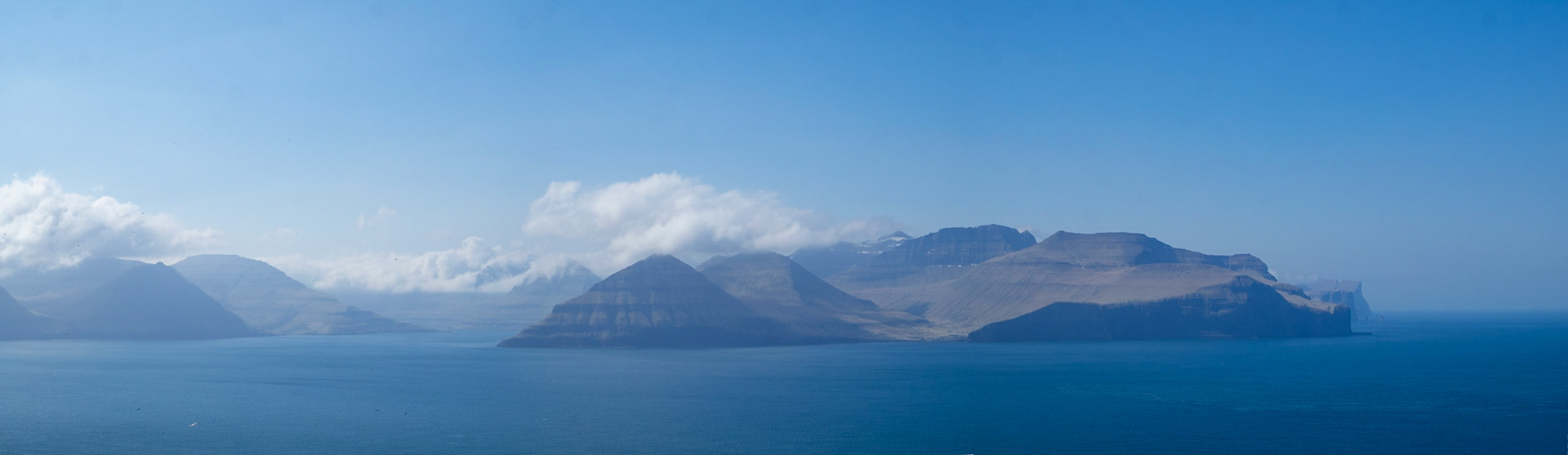 Panorama of Eysturoy seen from north Kalsoy