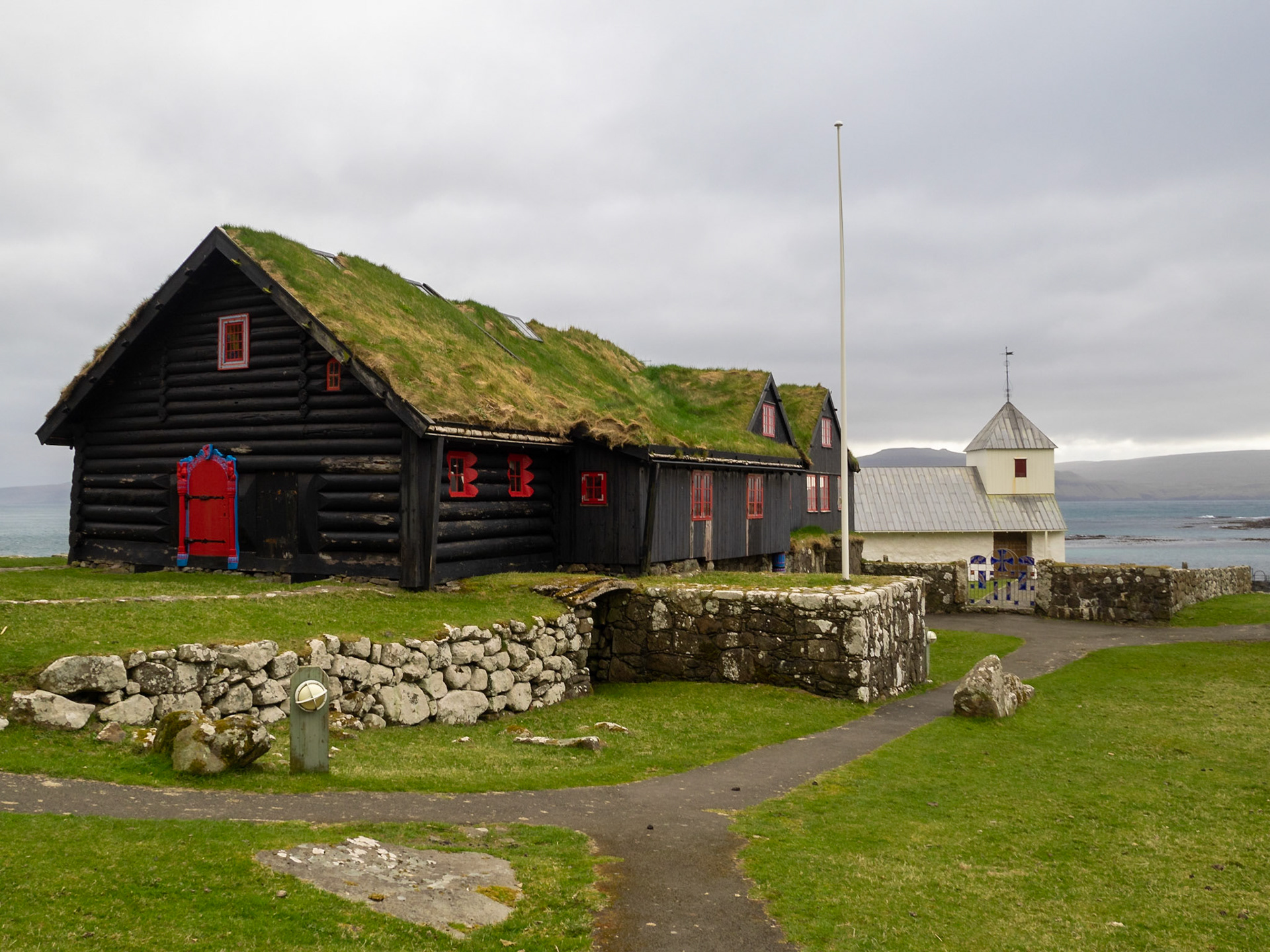 Roykstovan farmhouse dating from the 11th Century, Kirkjubøur