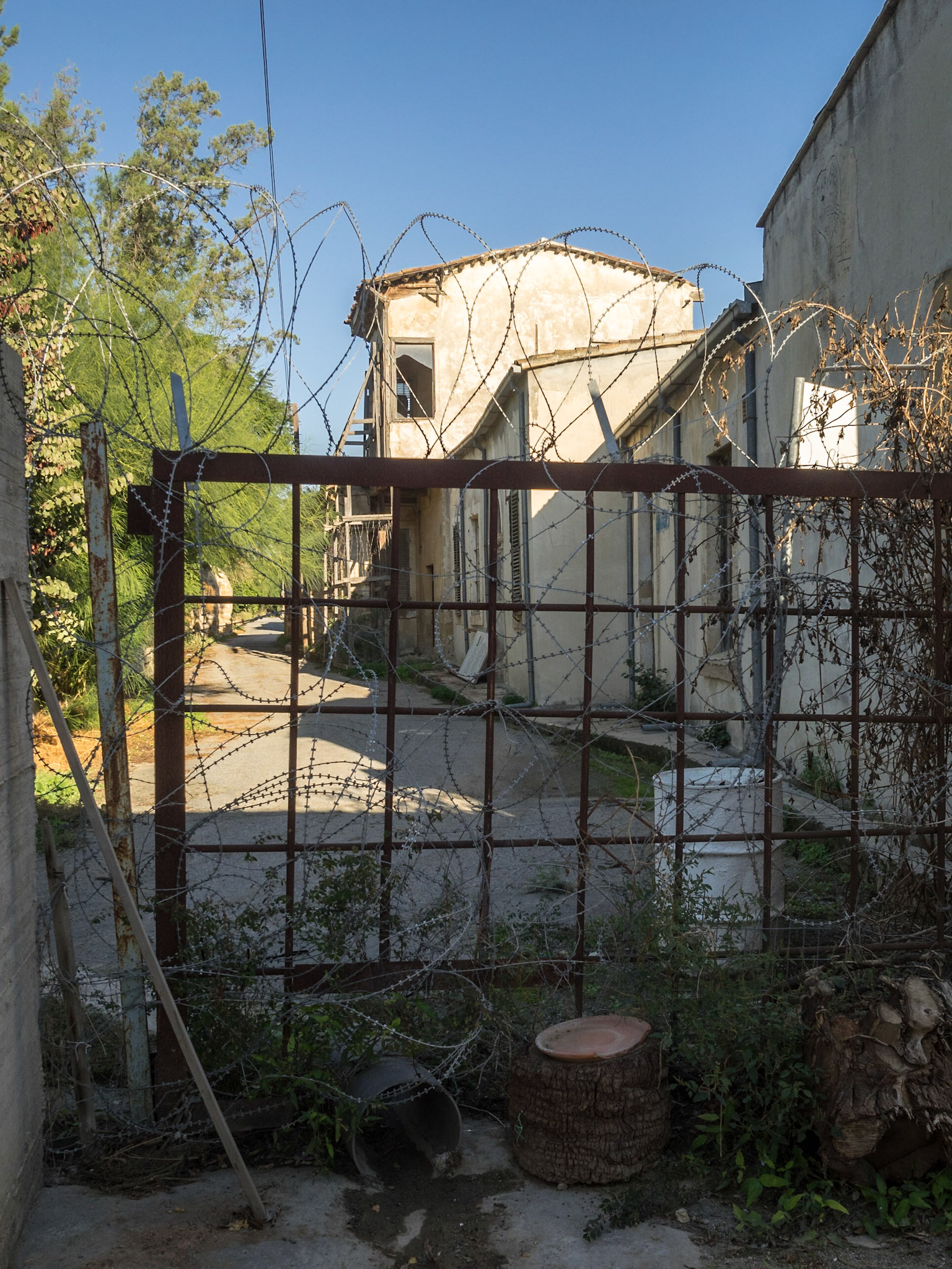 Nicosia Green Line closed streets