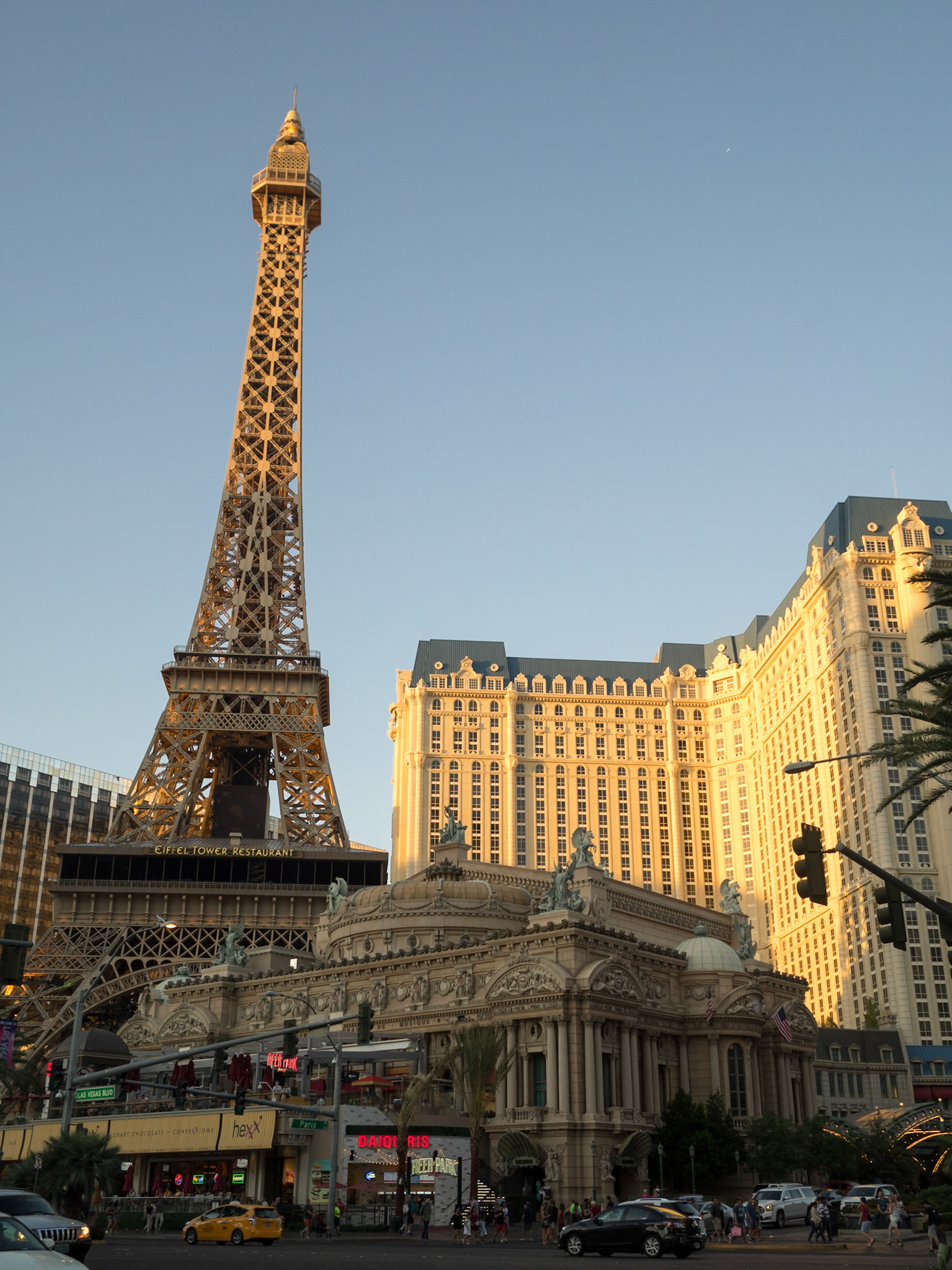 Paris Las Vegas Hotel and Casino at sundown