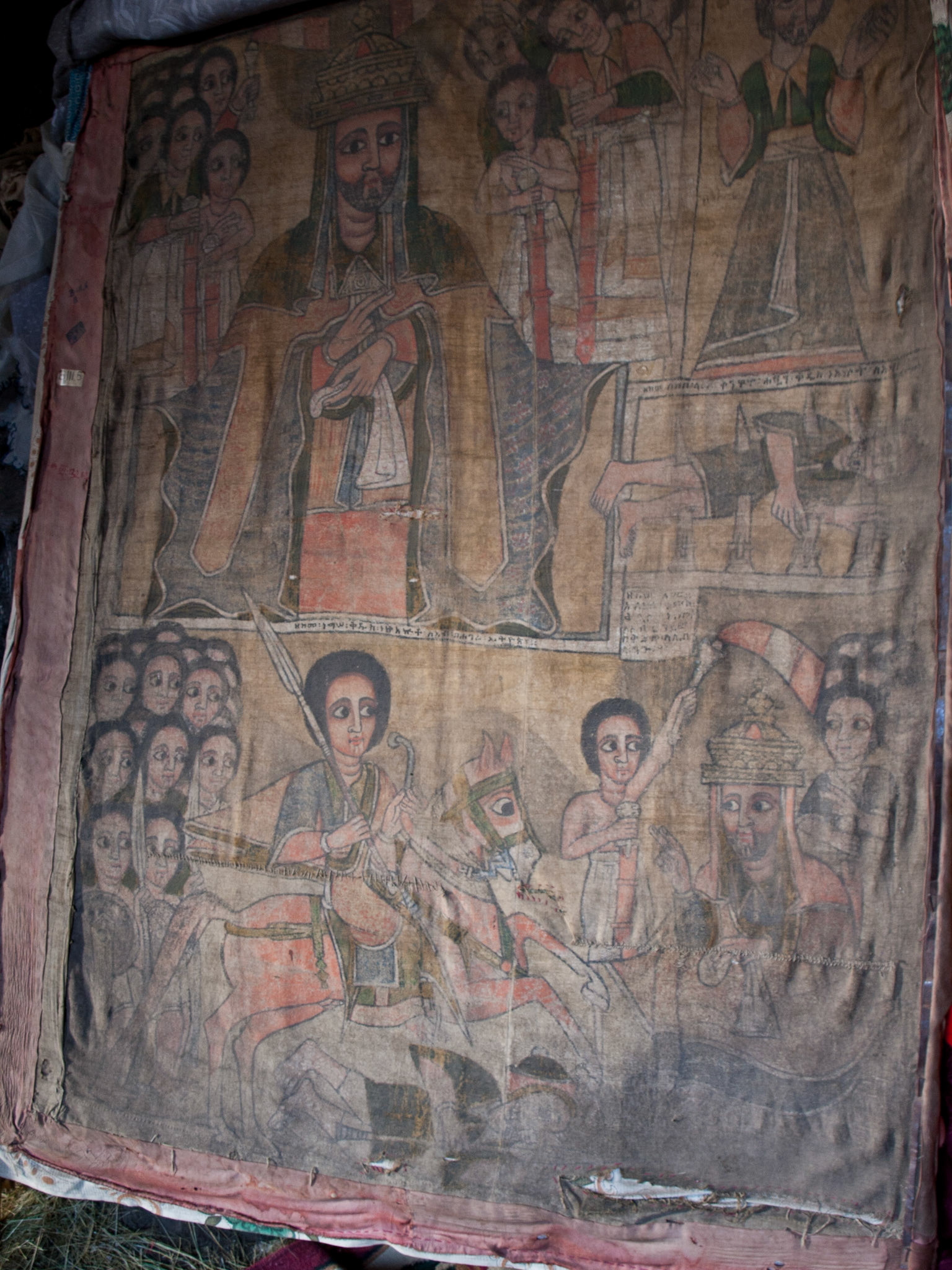 Na'Akutu La'Ab church in Lalibela - old painting