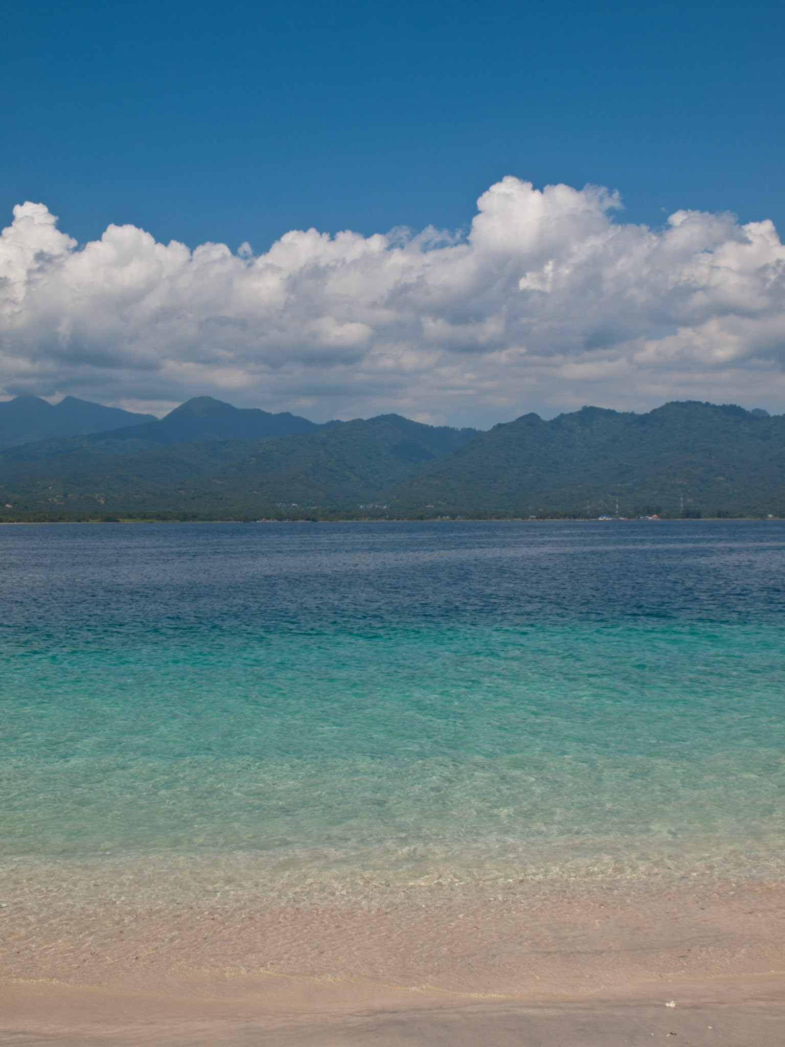 Gili Trawangan tropical blue sea