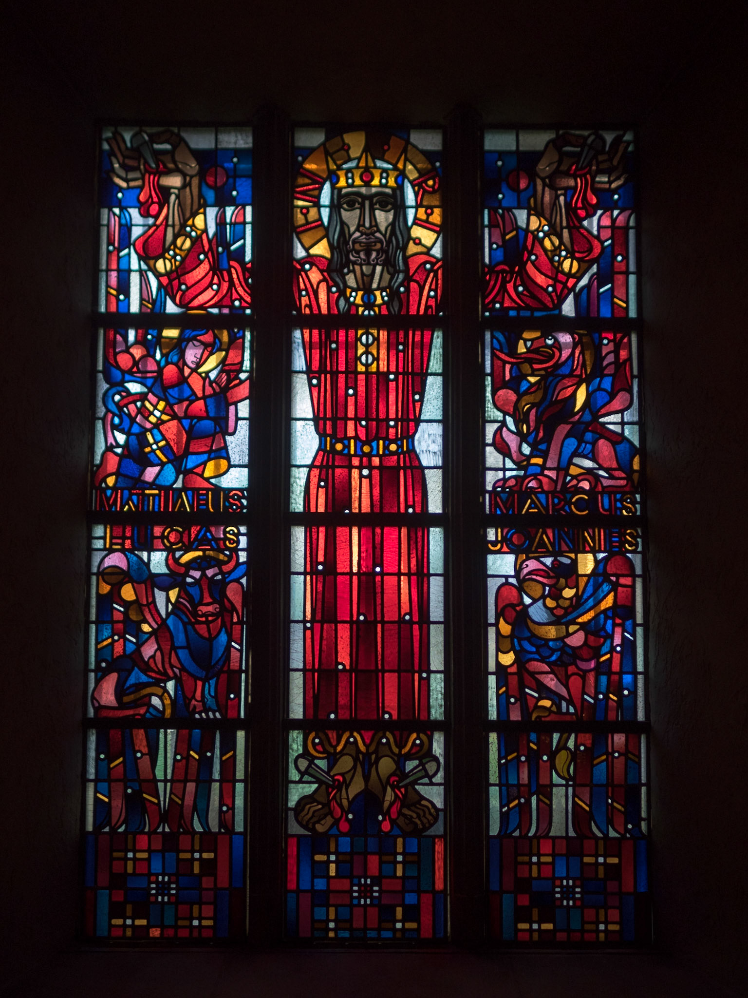 Stained glass window of Luxembourg Cathedral