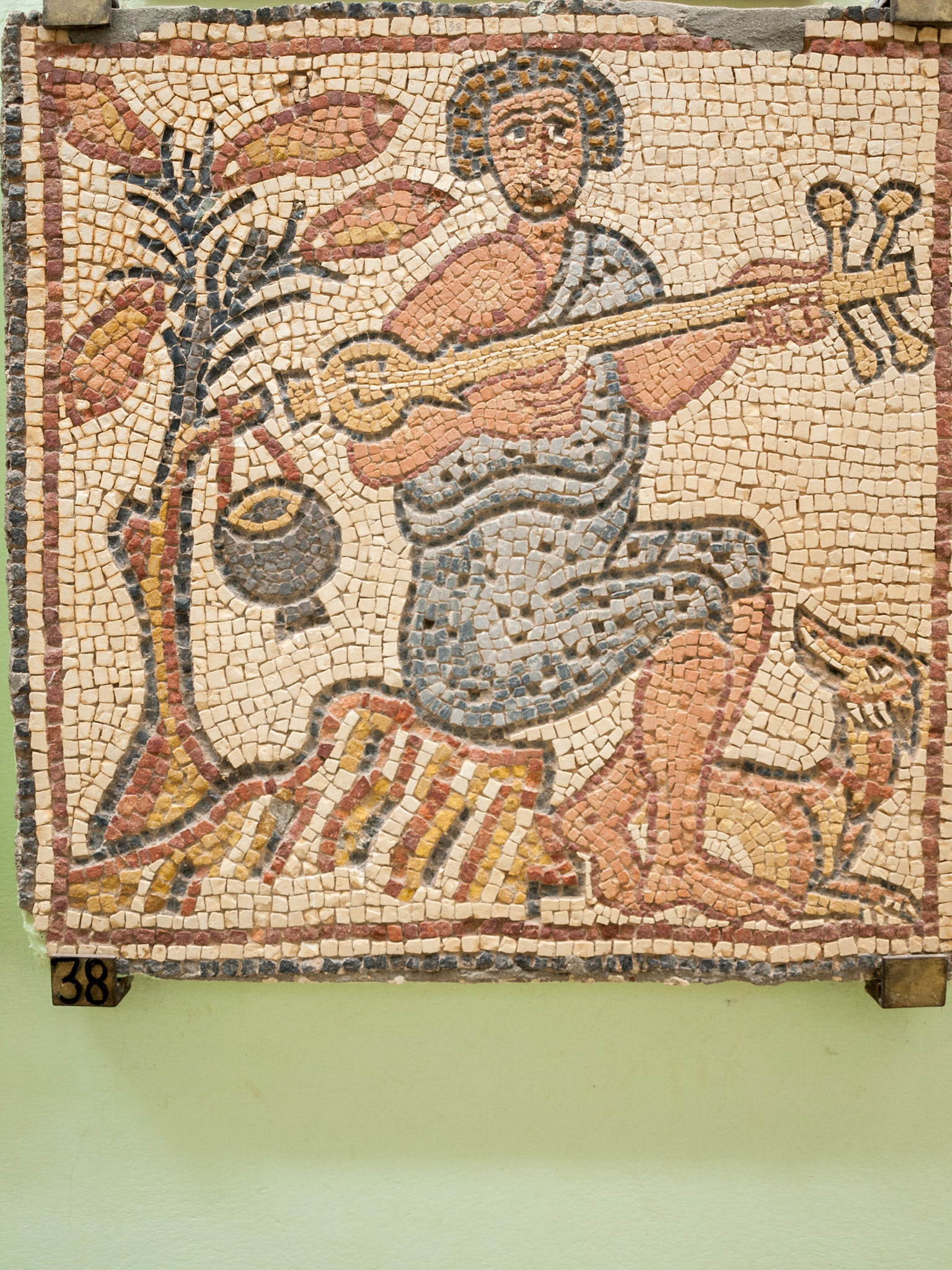 Qasr Libya Byzantin mosaic 38