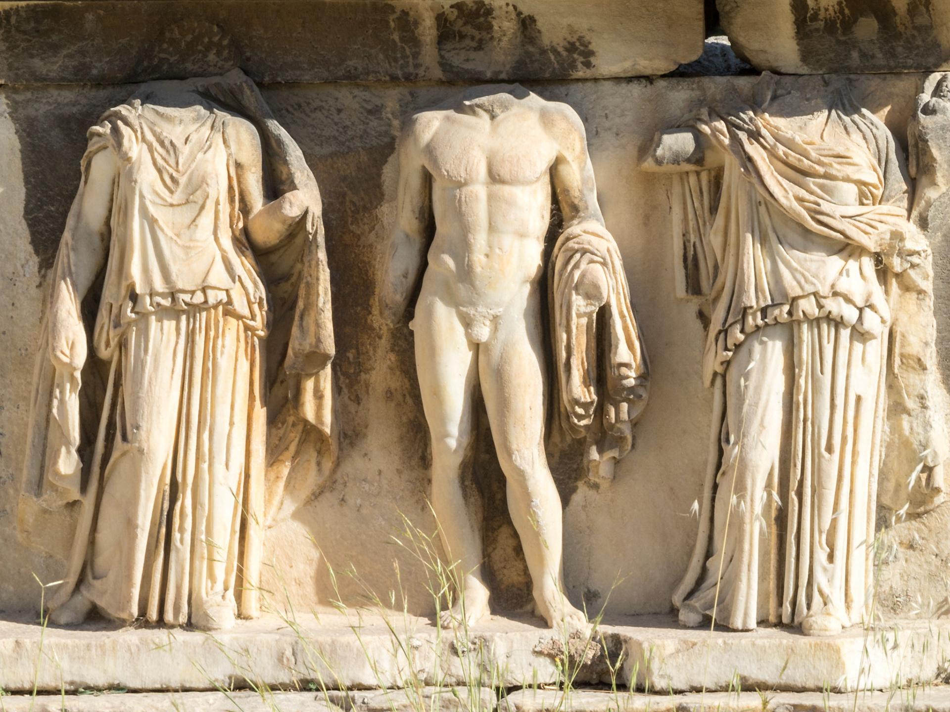 Theater of Dionysos carving detail