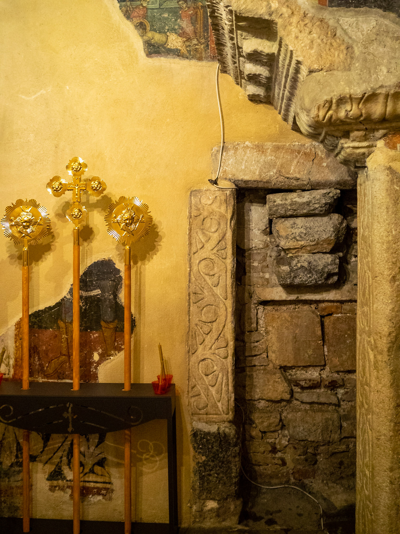 interior of the Church of St George, Podgorica