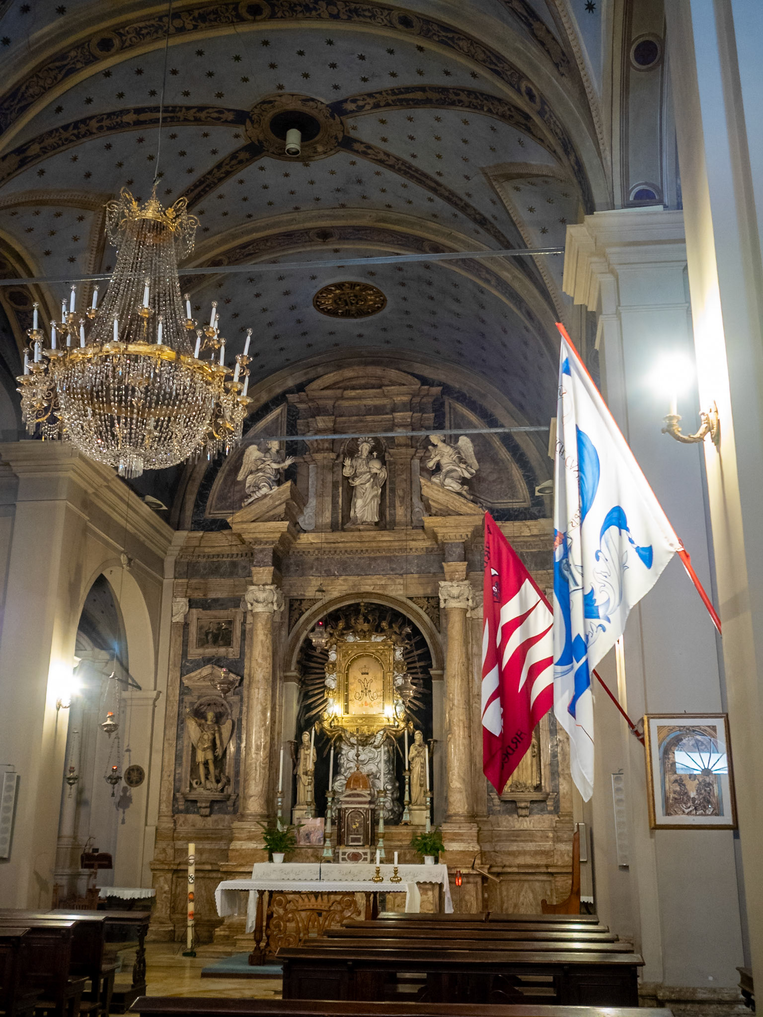 Interior of the Santuario della Madonna del Soccorso, Montalcino