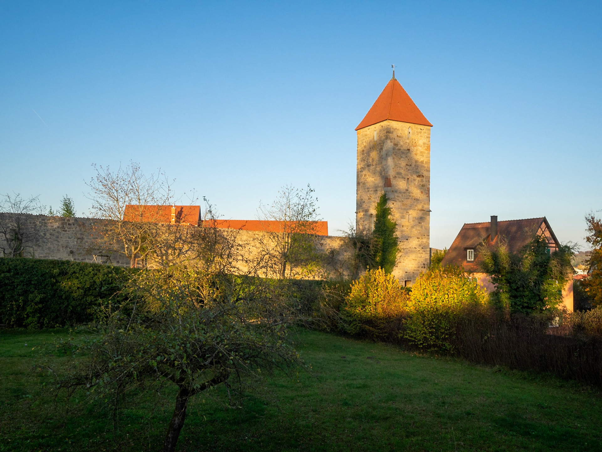 Hagelsturm part of Dinkelsbuhl city wall