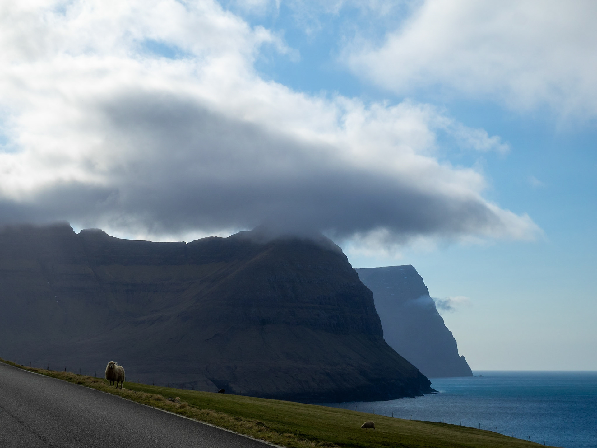 Bordoy and Kunoy islands seen from Vidoy