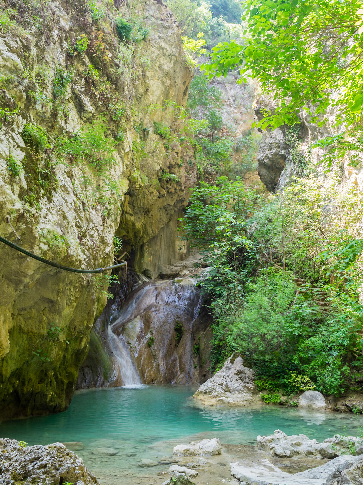 Nidri waterfalls pool, Lefkada