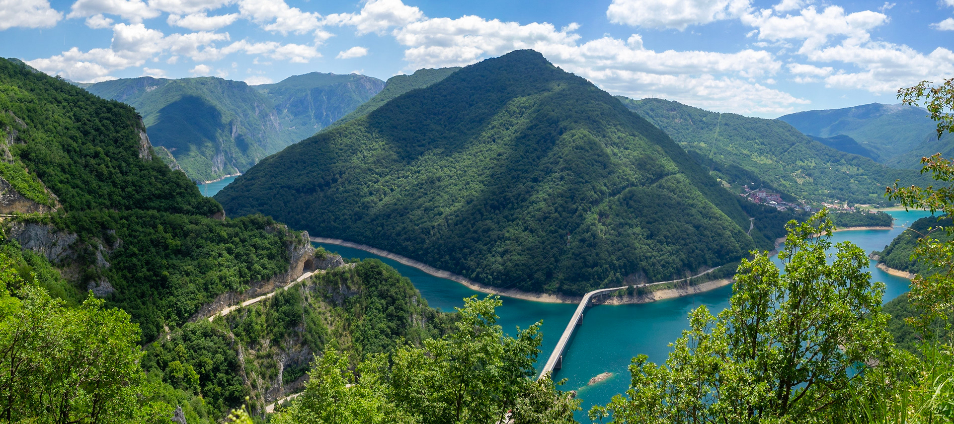 Piva Lake panorama