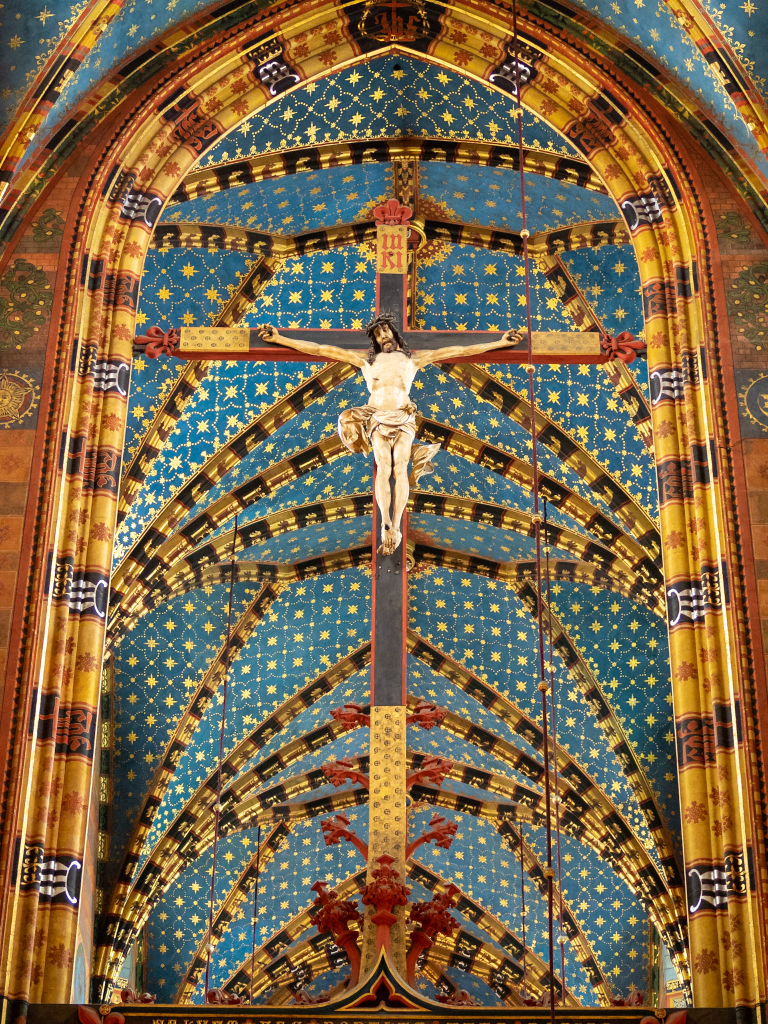 Christ in the cross, St. Mary's Basilica, Krakow