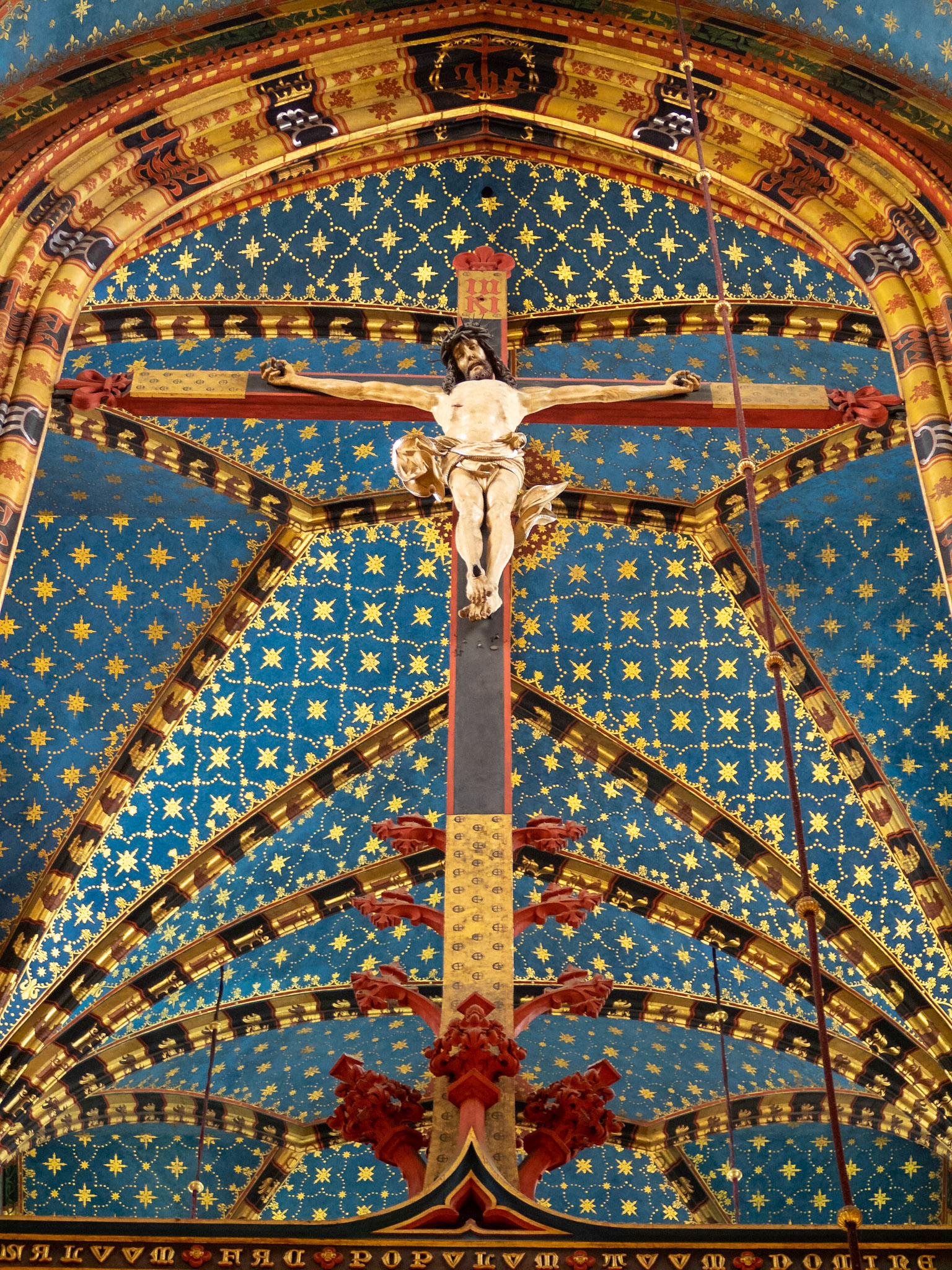 Christ in the cross, St. Mary's Basilica, Krakow