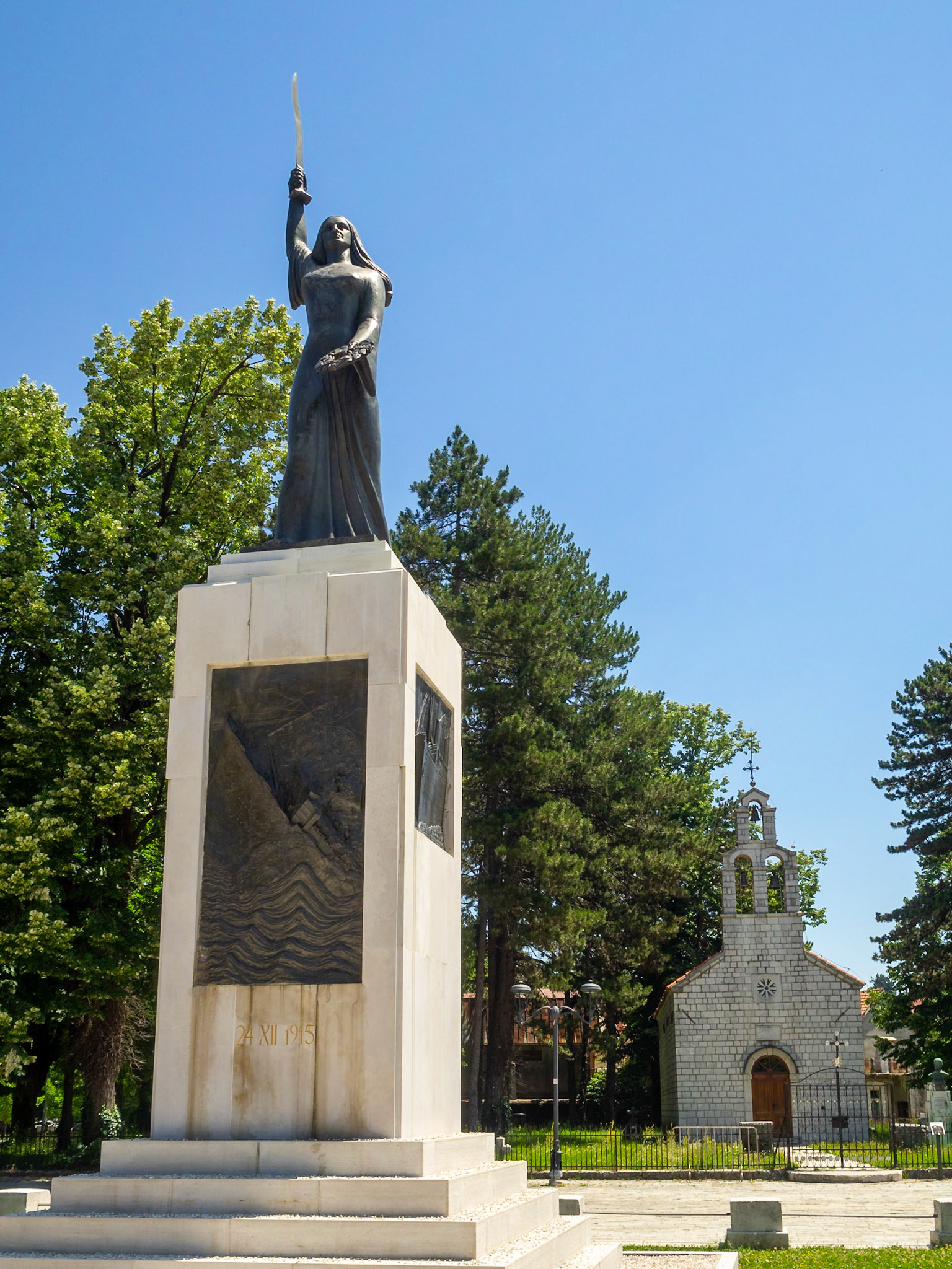 Monument "Lovćenska vila" and Vlaška Church, Cetinje