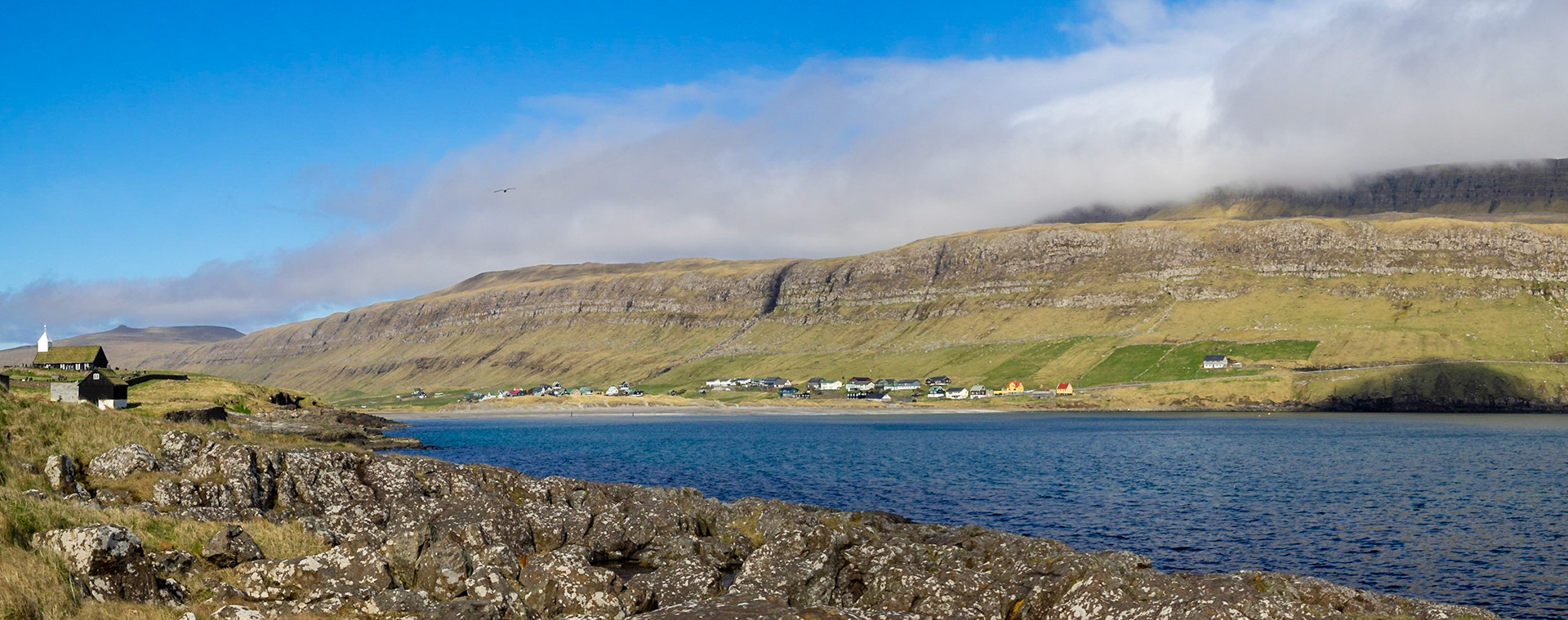 Sandur bay and beach panorama