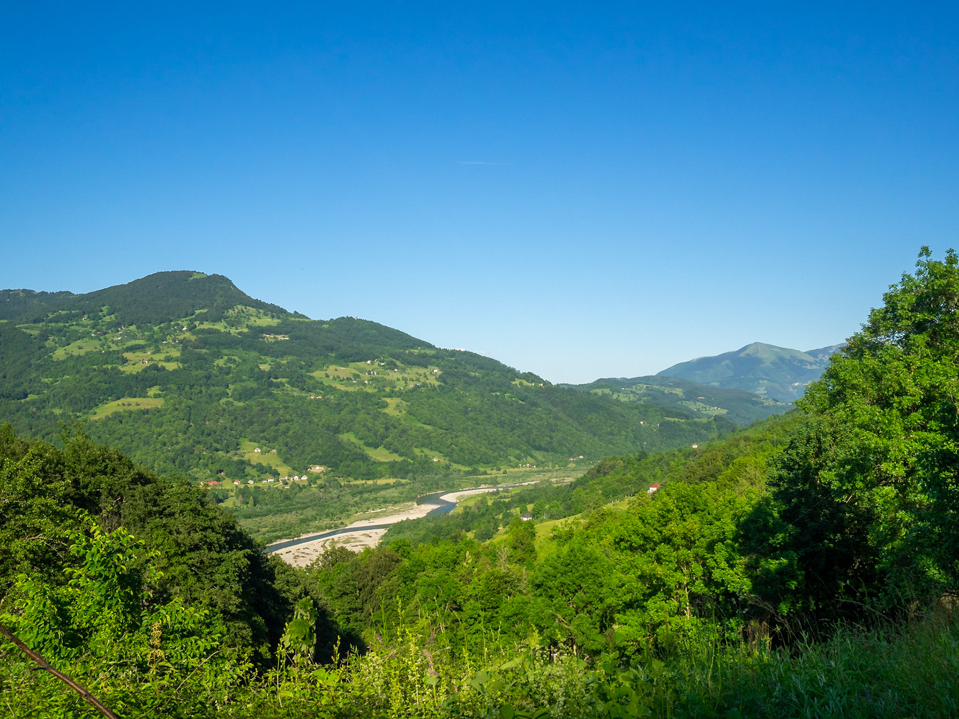 Tara River valley around Prošćenje, Montenegro