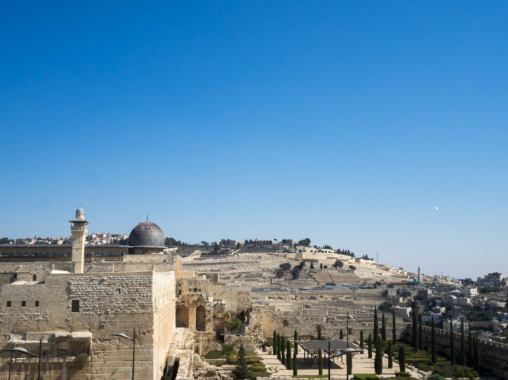 View to the the Mount of Olives from Old Jerusalem