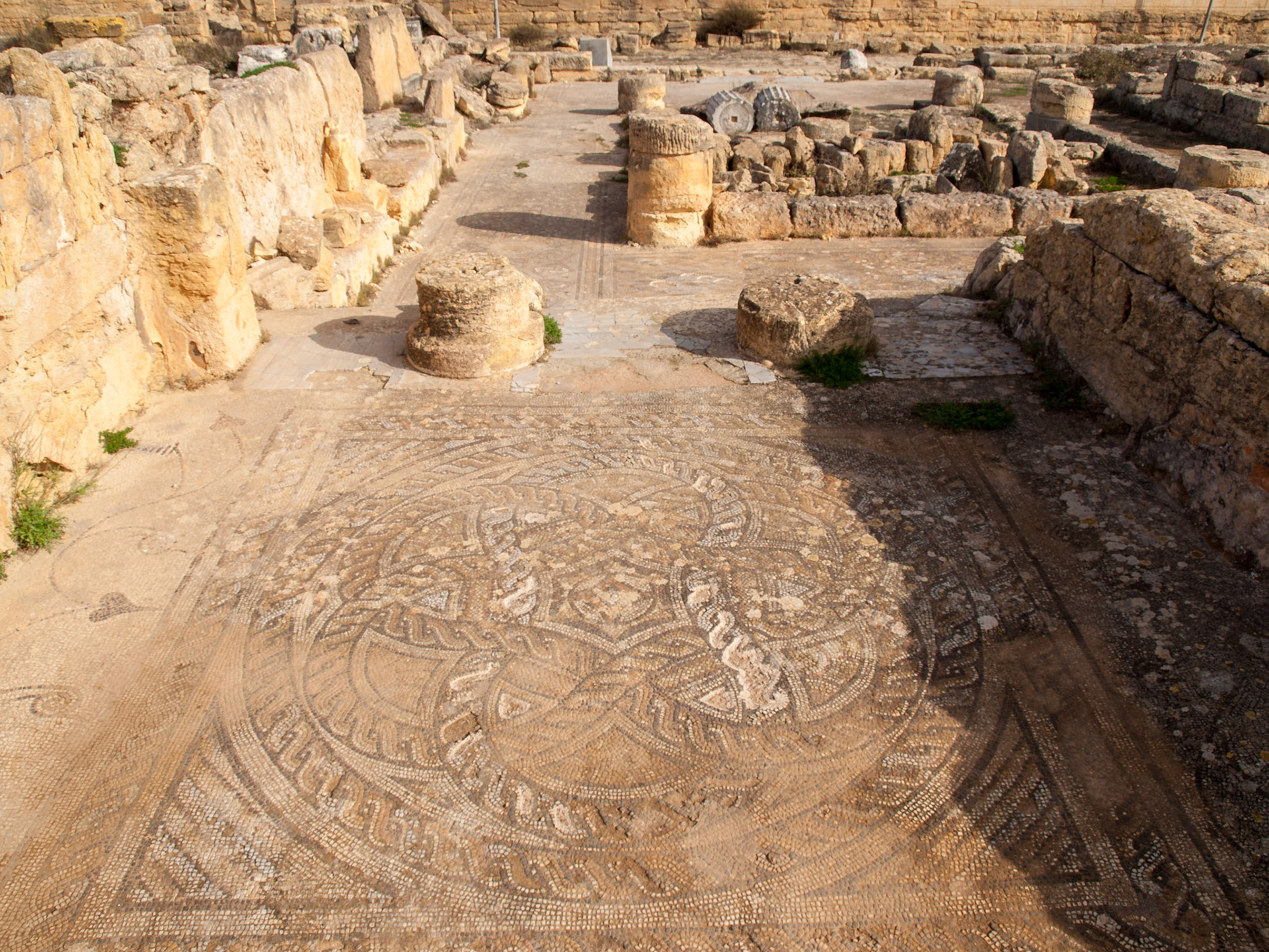 Mosaic in the house of Jason Magnus in Cyrene