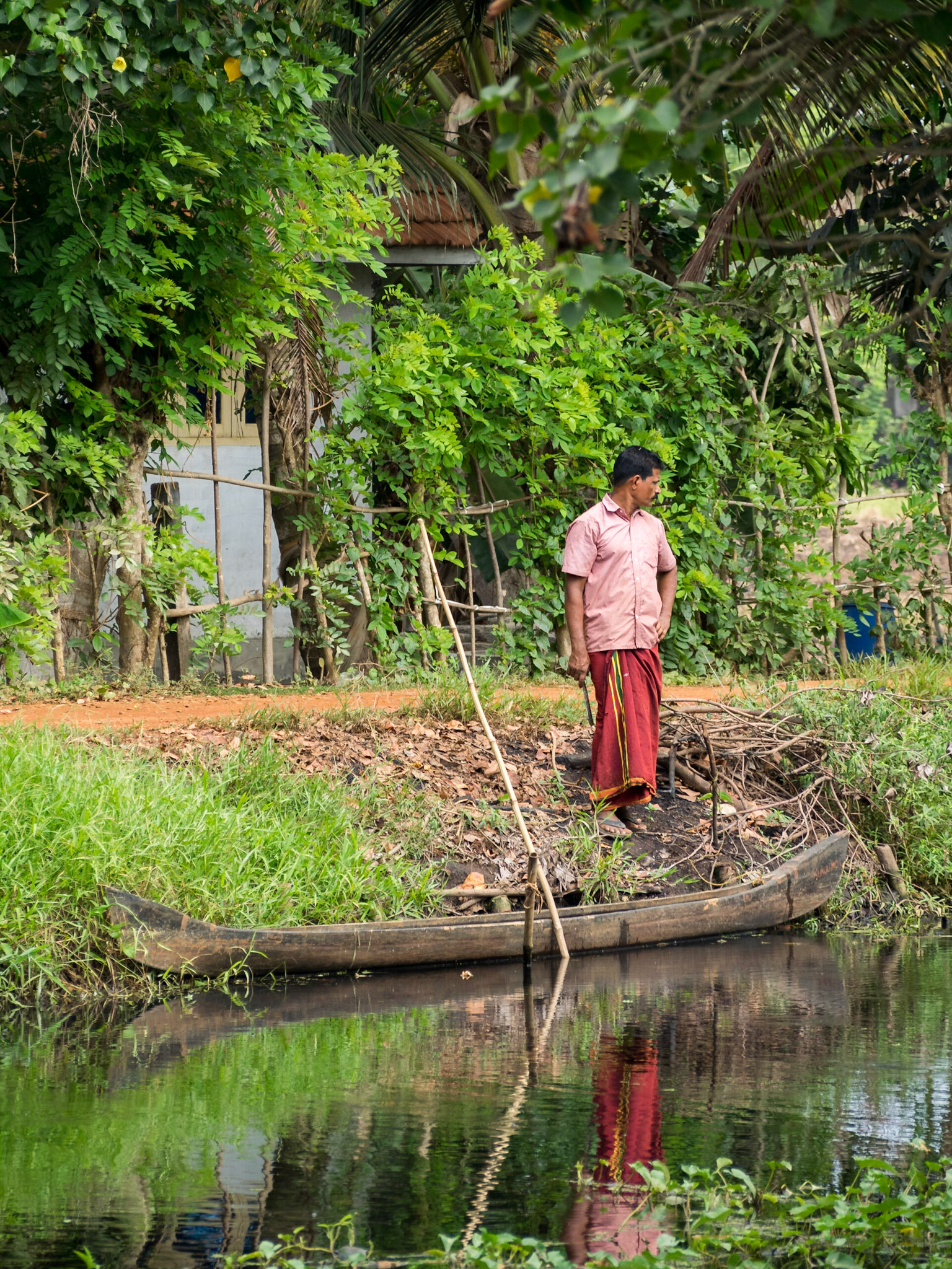 Life by the canals of Kerala backwaters