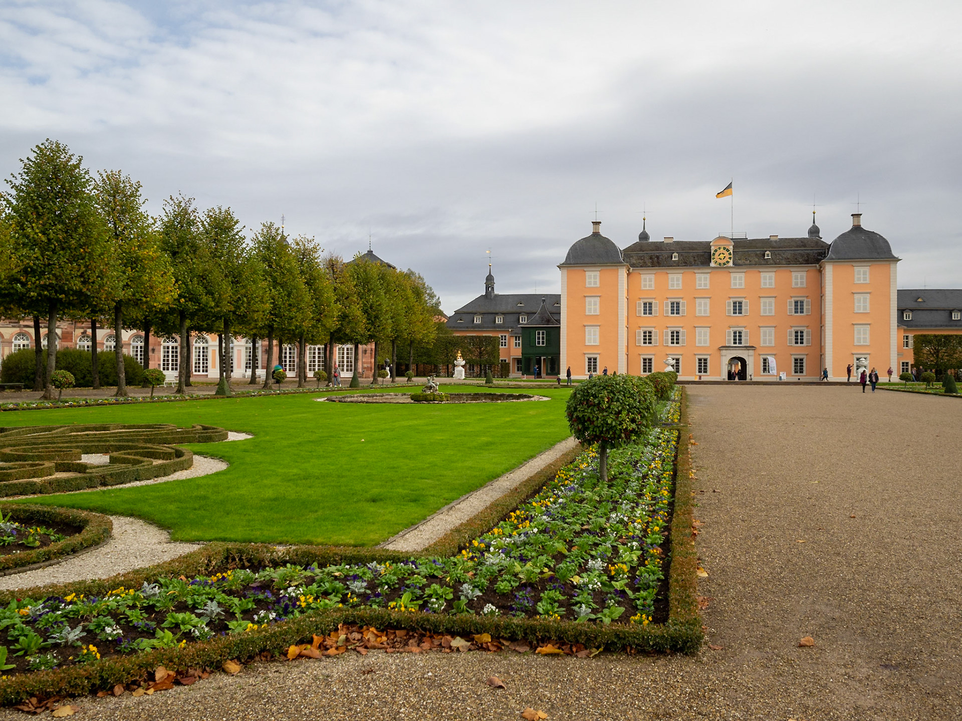 Schwetzingen Palace seen from the garden grounds