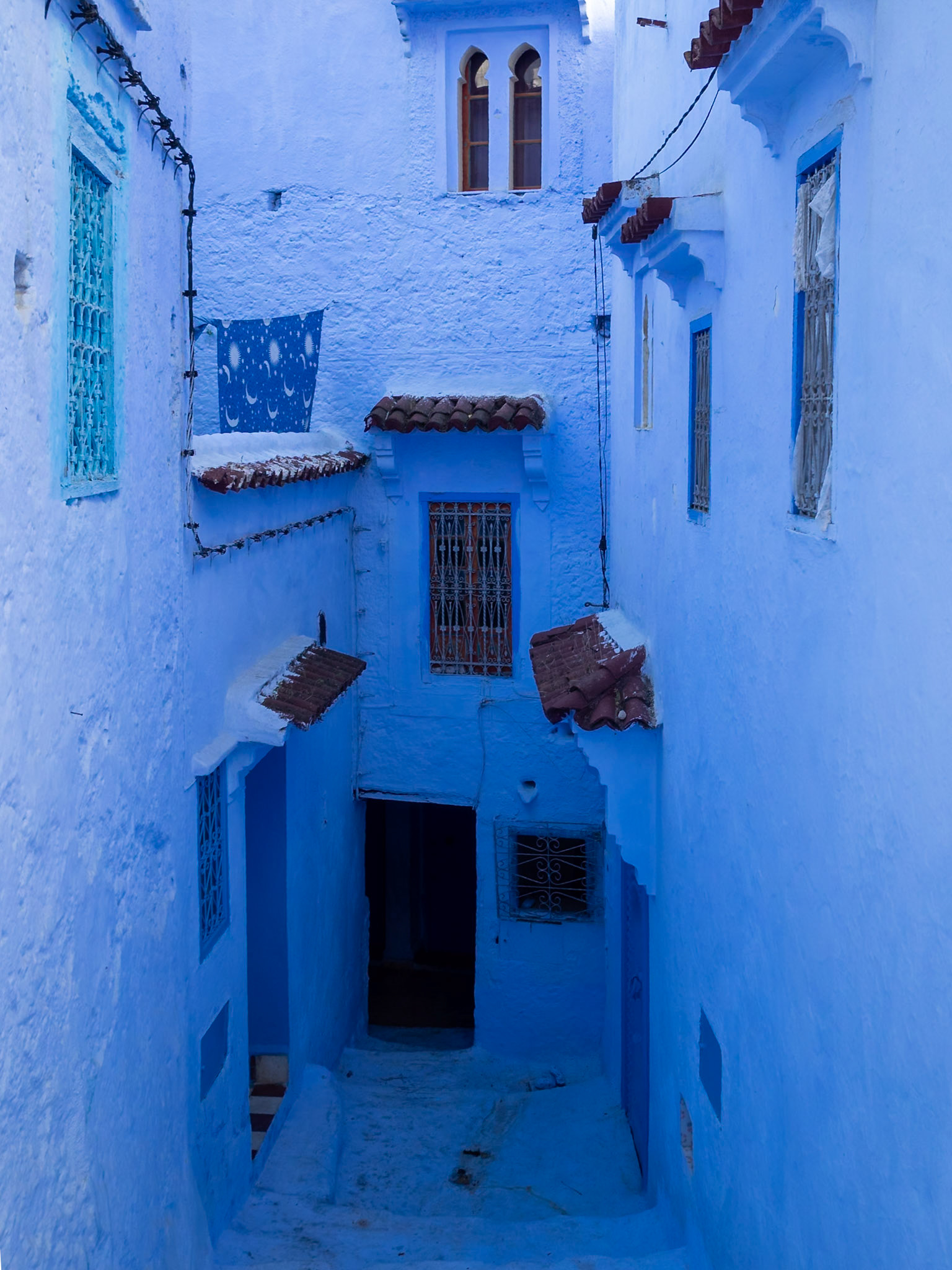 Indigo alley, Chefchaouen, Morocco