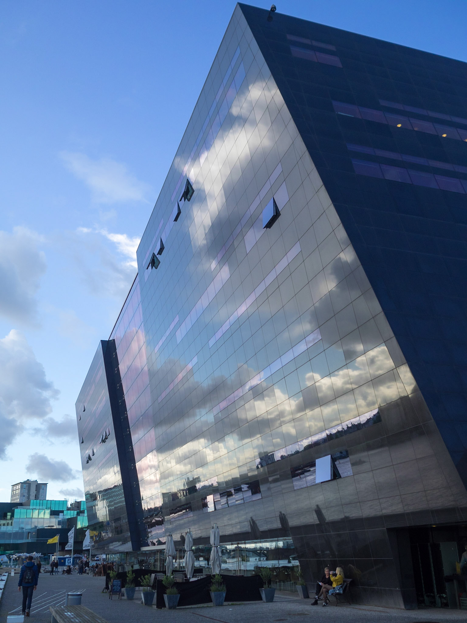 Sky reflected in the Black Diamond facade