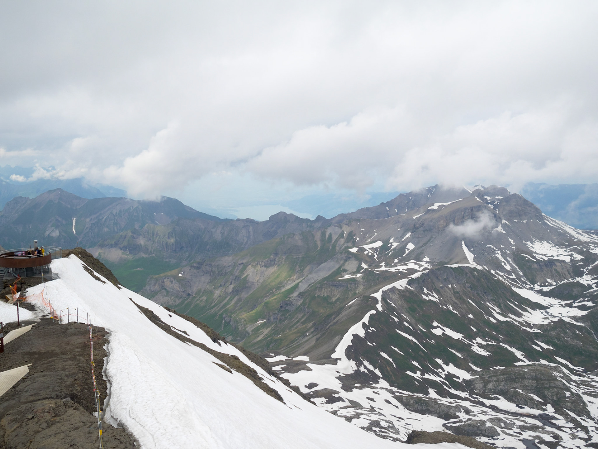 Bernese Alps peaks seen from Schilthorn