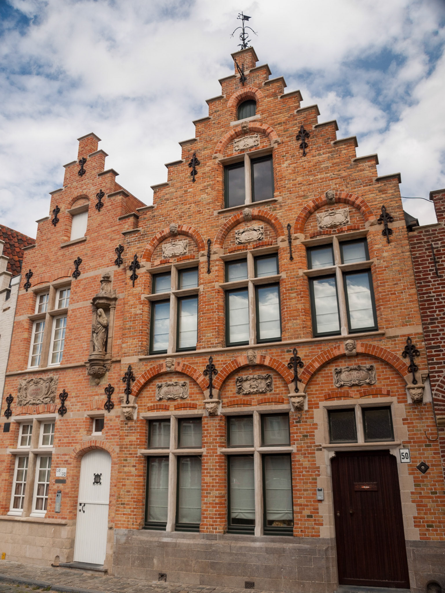 Traditional guild house in Bruges