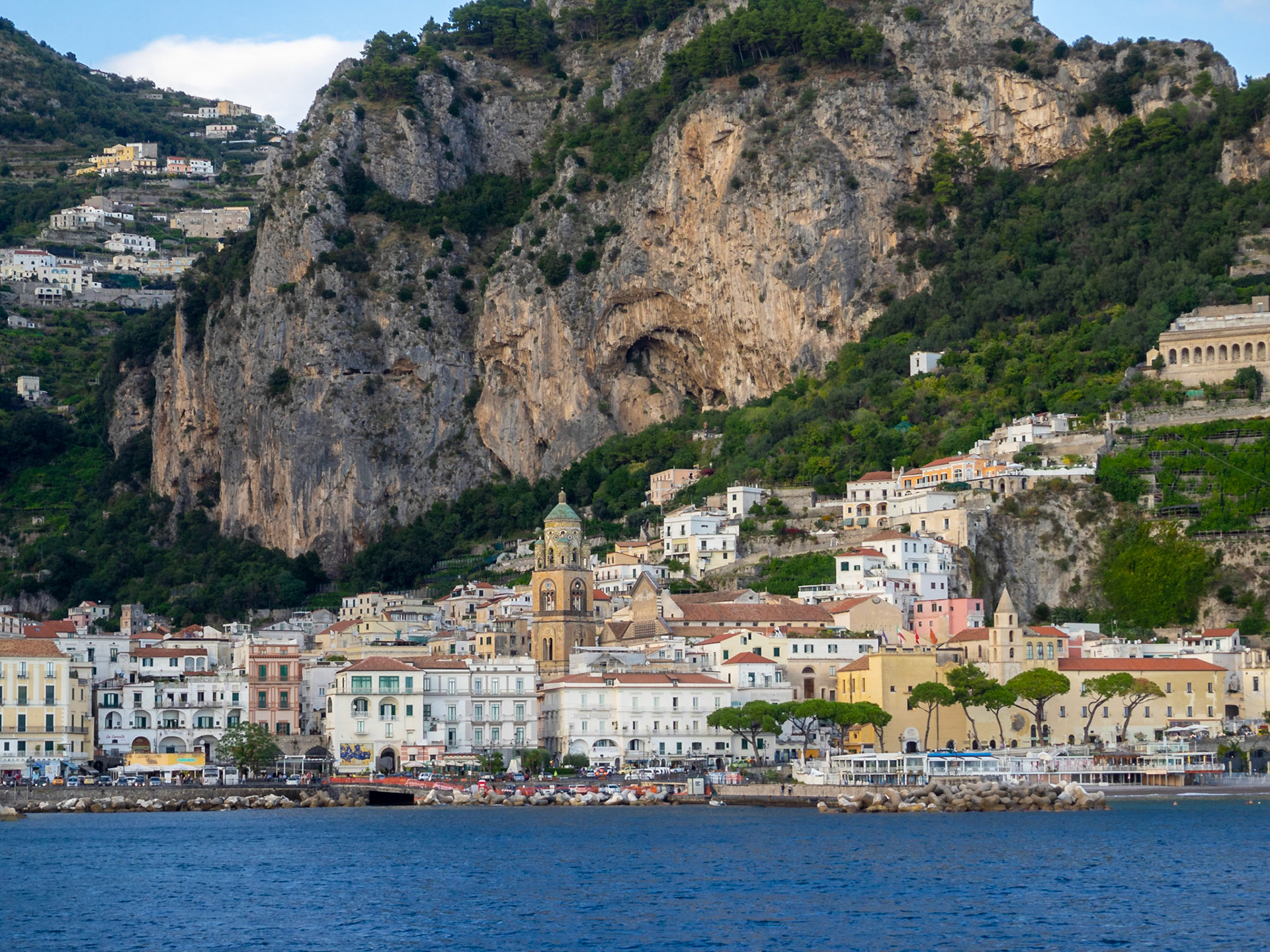 Amalfi seen from the sea