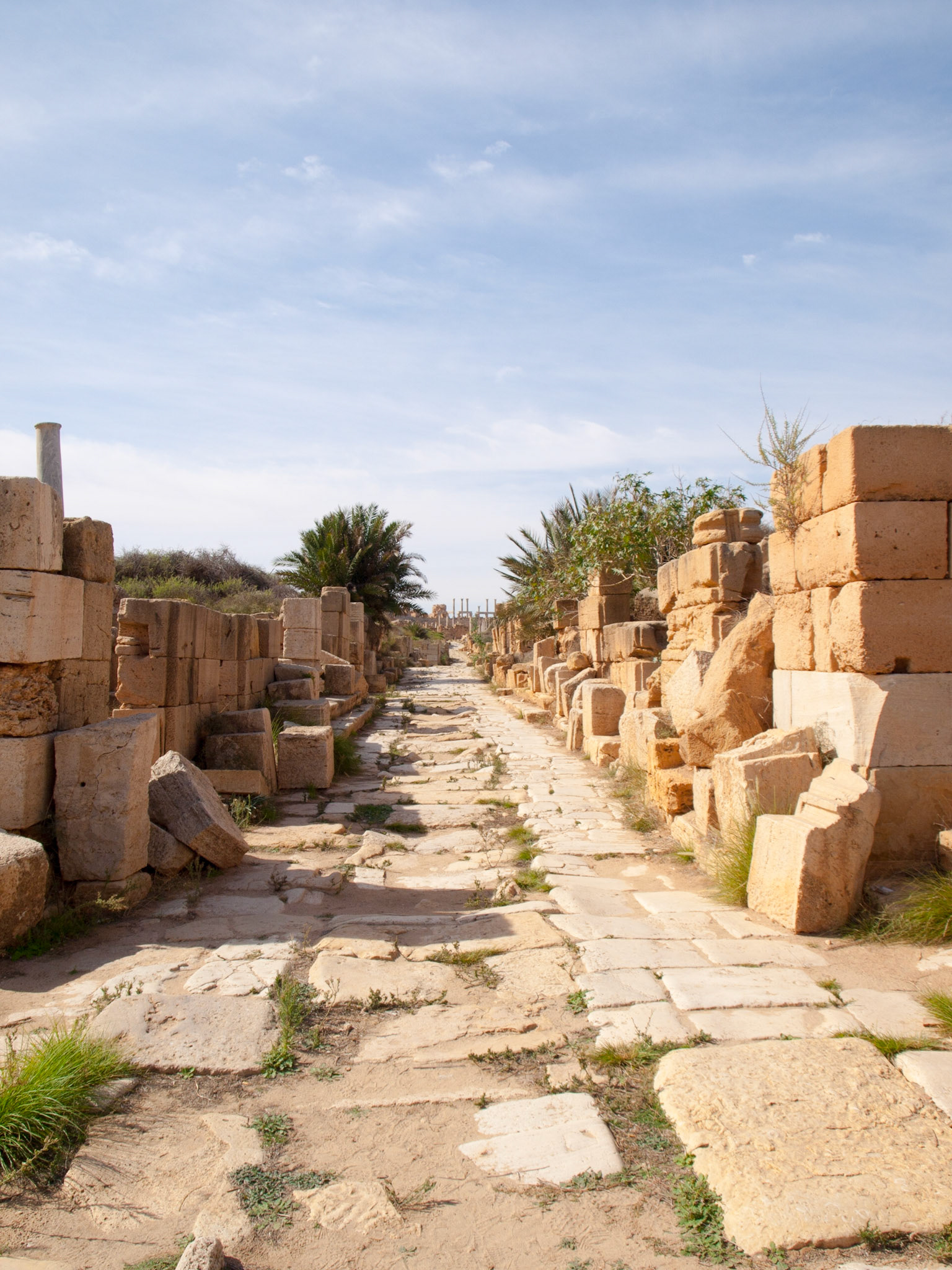 Leptis Magna roman road