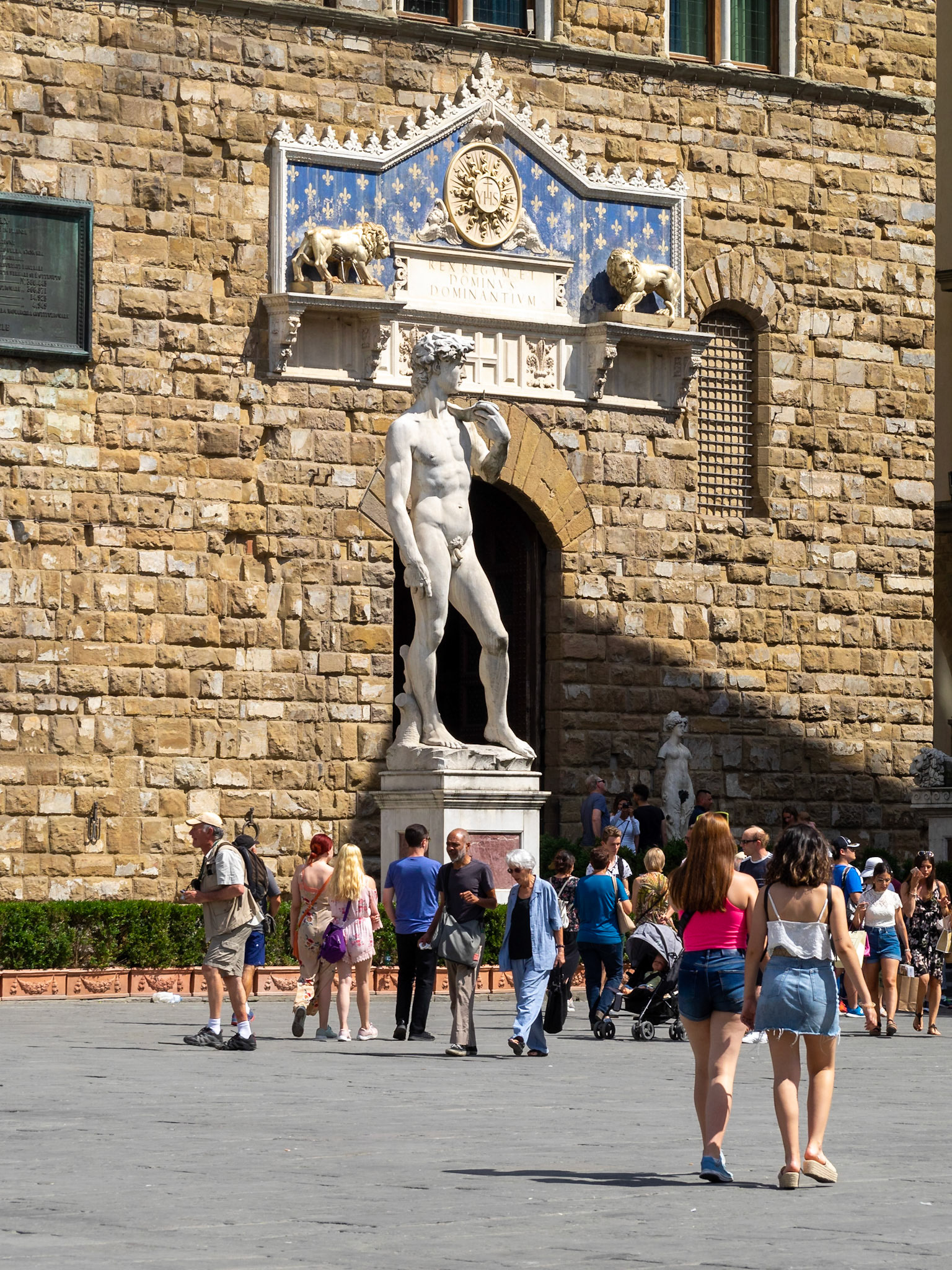 David statue in front of the Palazzo Vecchio, Florence