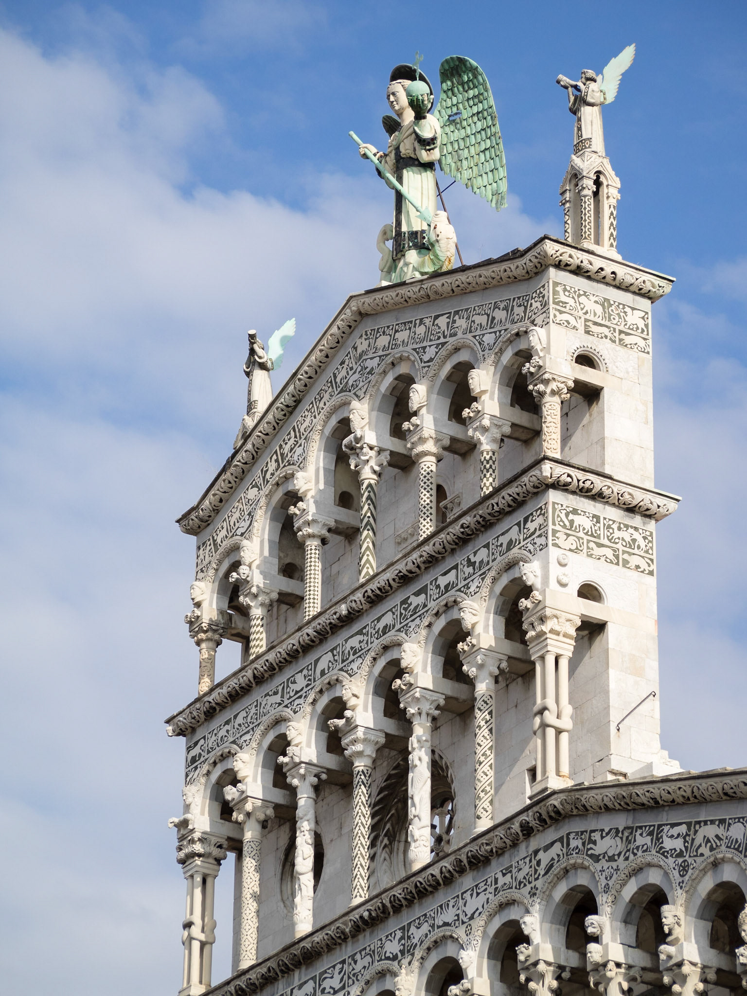San Michele in Foro church facade detail