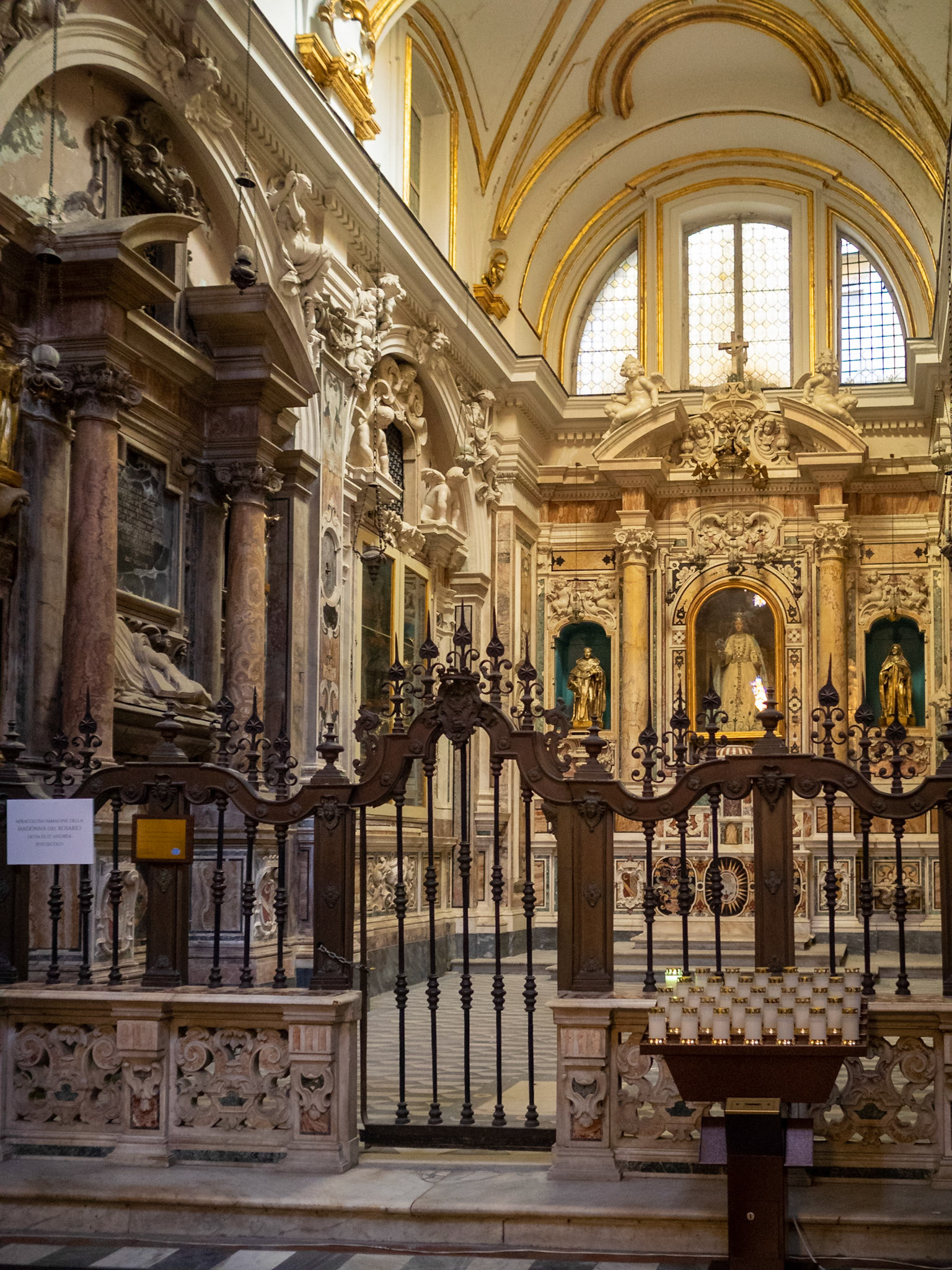 Our Lady of Rosary (Madonna del Rosario) Chapel at San Domenico Maggiore Church, Naples