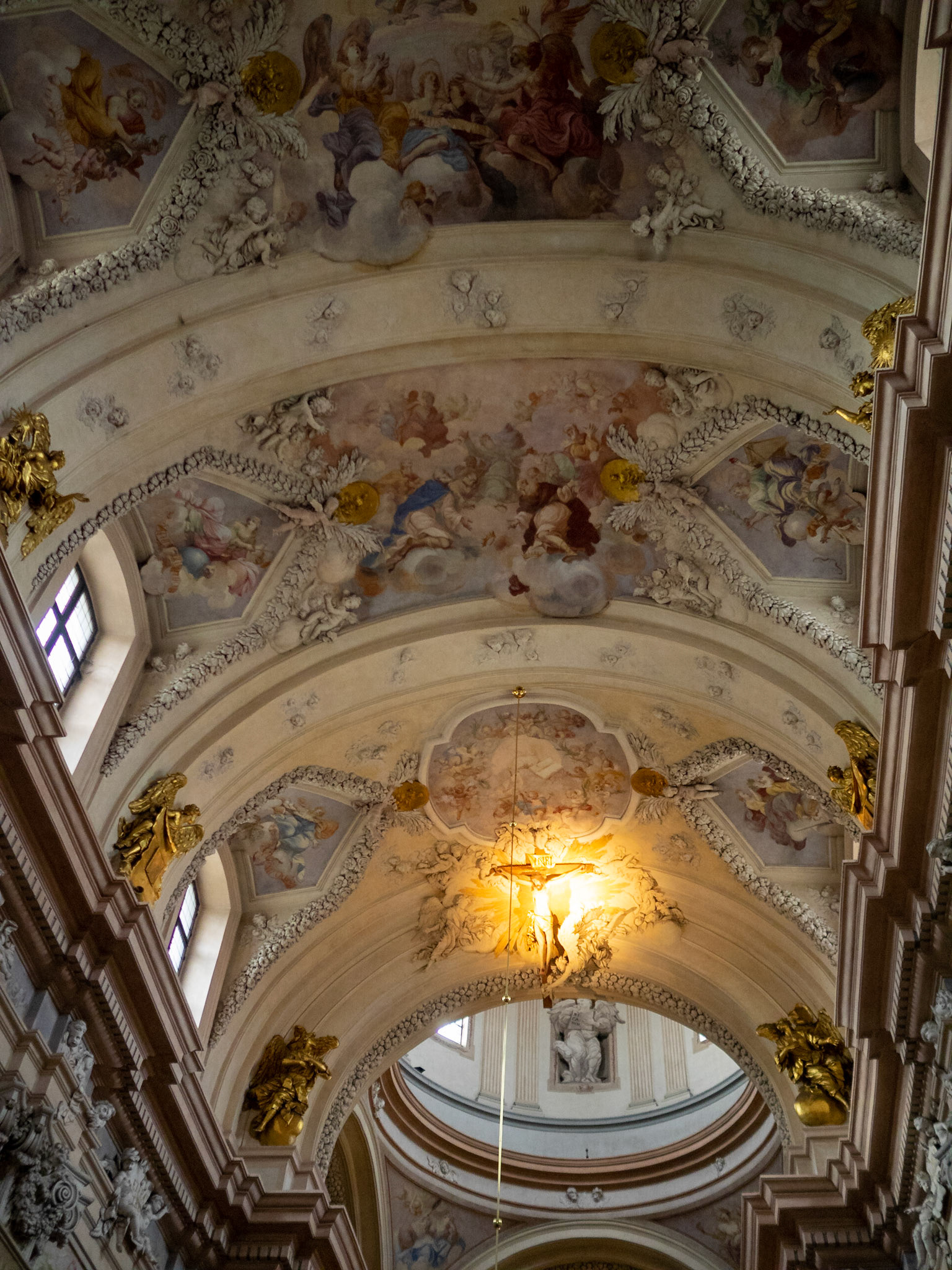 Ceiling art works at St. Anne's Church, Krakow