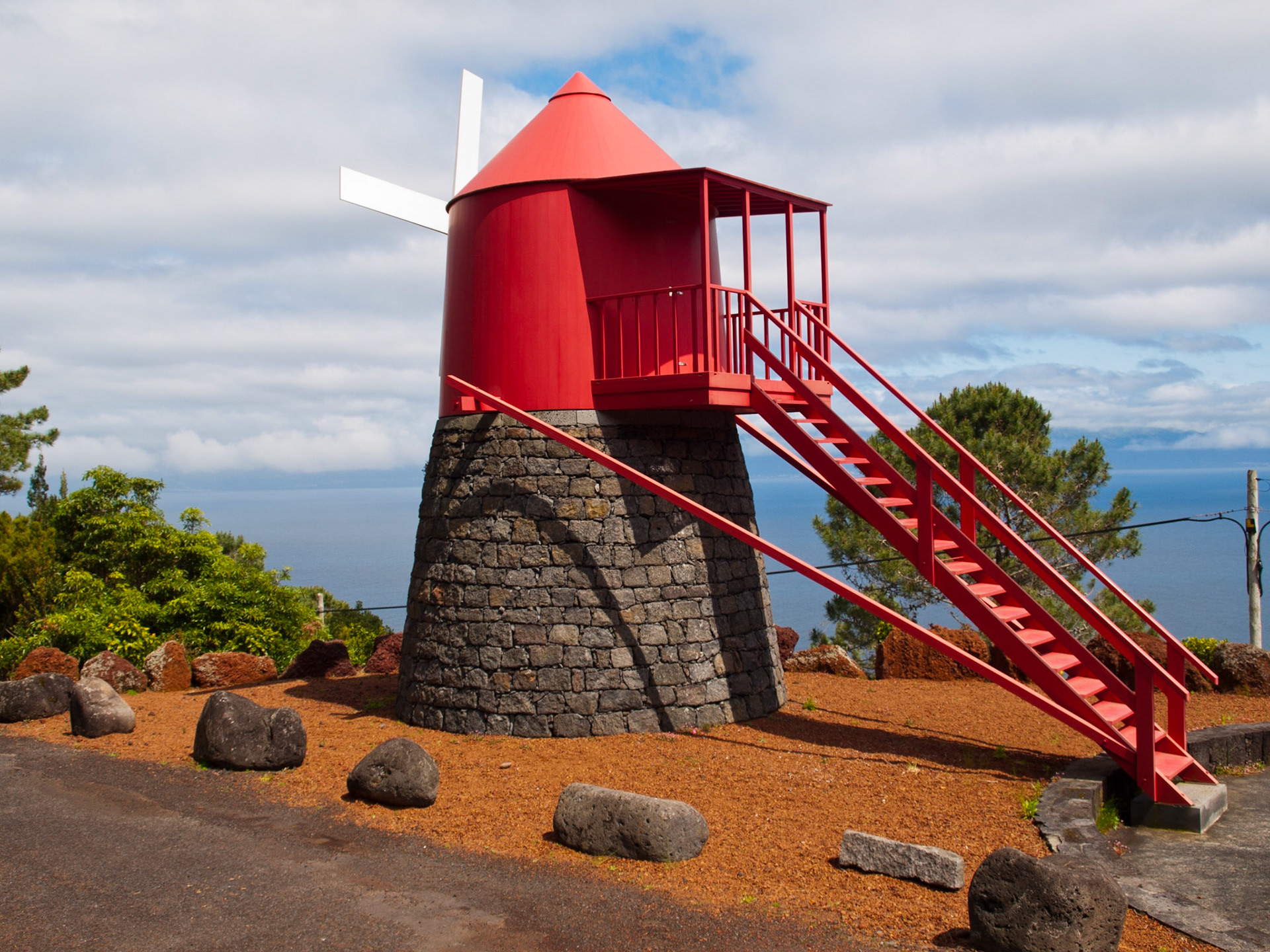 Traditional windmill of Pico island